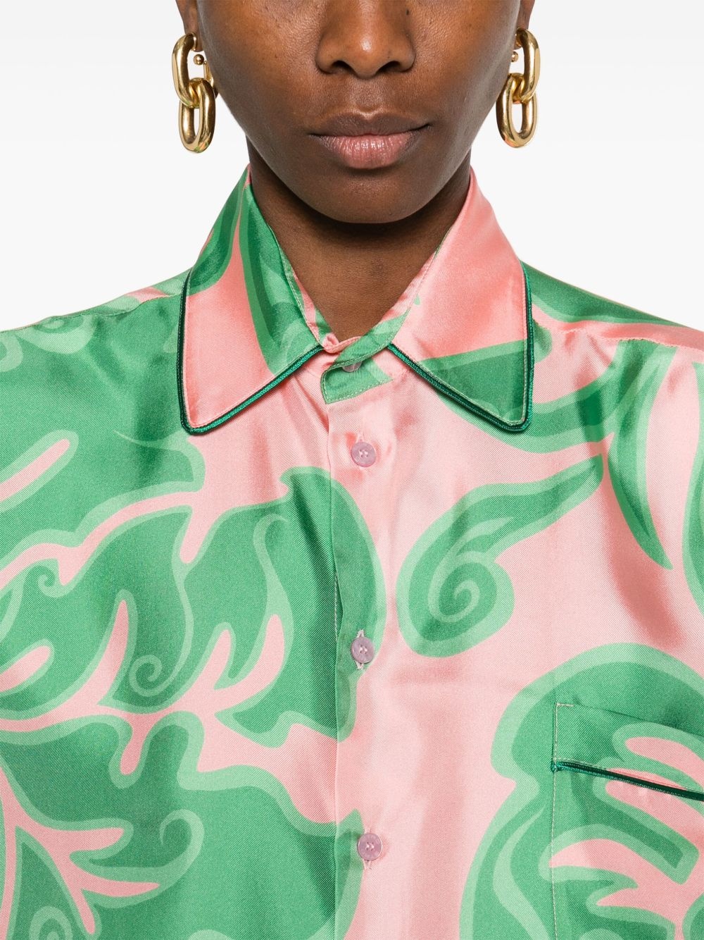 abstract-print shirt - 5