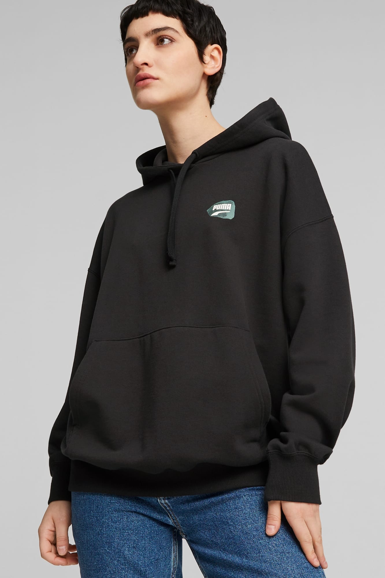 DOWNTOWN Women's Oversized Graphic Hoodie - 3