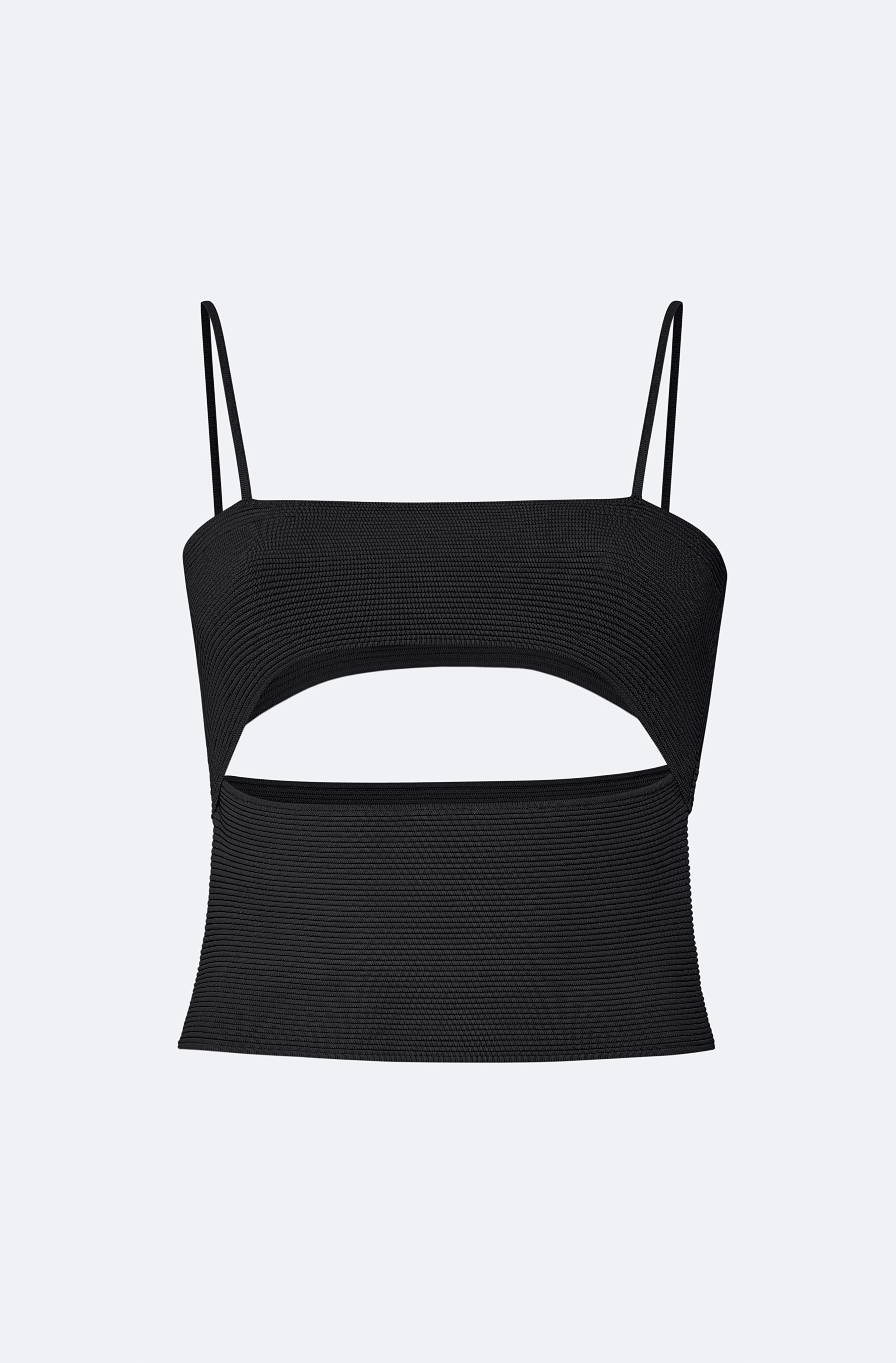 Matte Viscose Slit Tank - 1