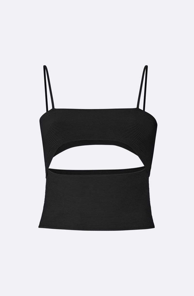 Matte Viscose Slit Tank 1