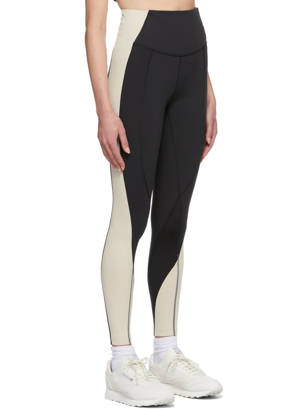 Black Colorblock Lux Leggings - 2