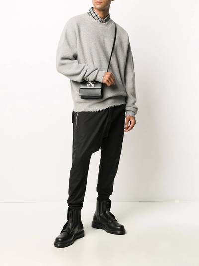 Unravel distressed-edge ribbed jumper outlook