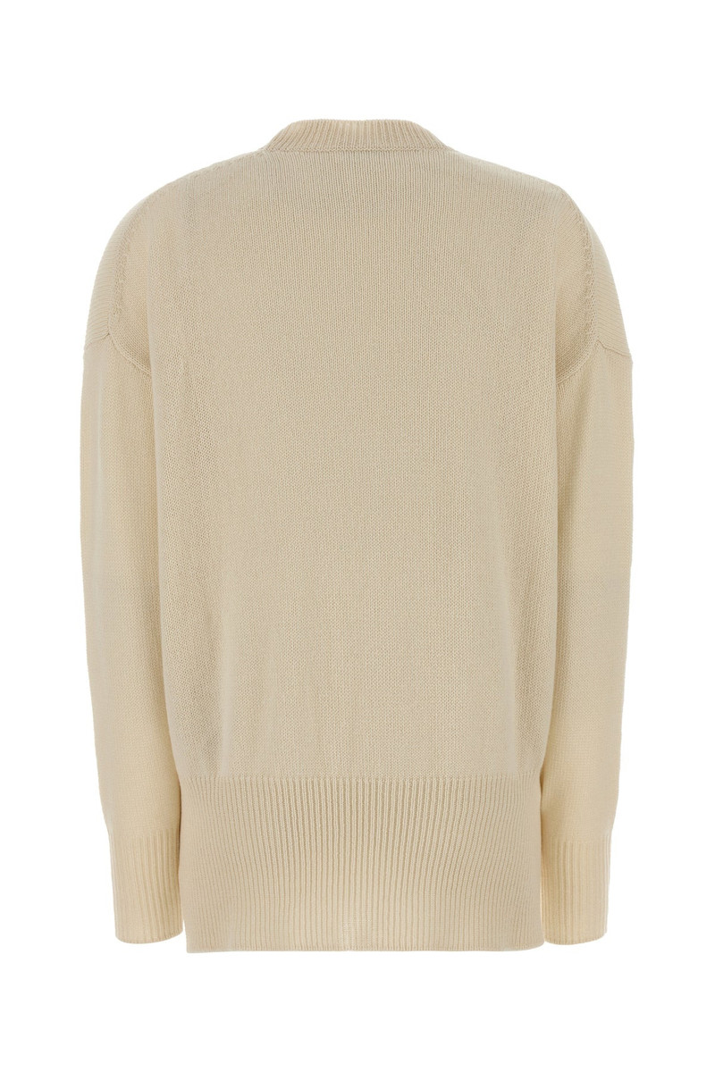 Jil Sander Ivory cashmere oversize sweater outlook