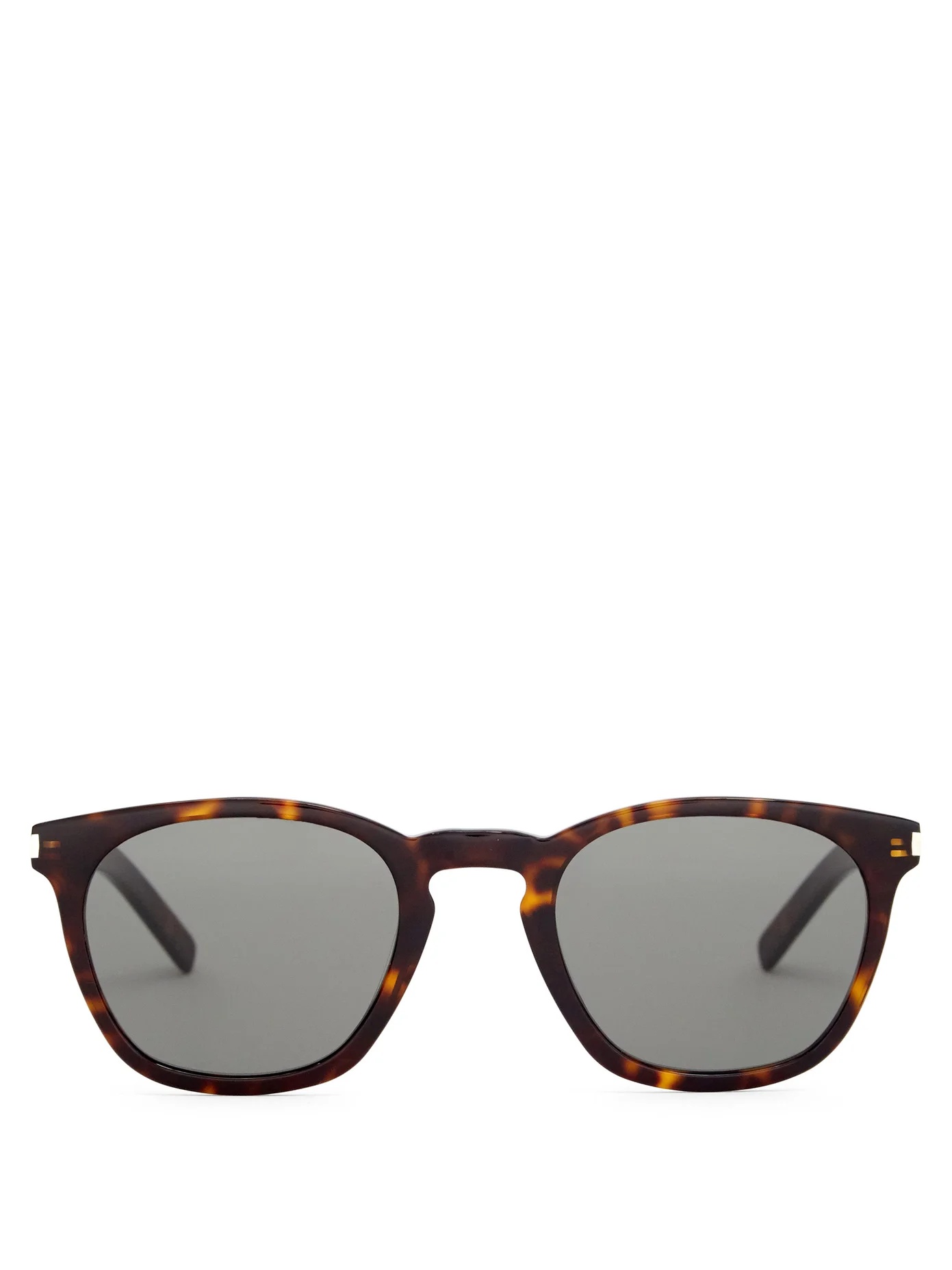 Square tortoiseshell-effect acetate sunglasses - 1