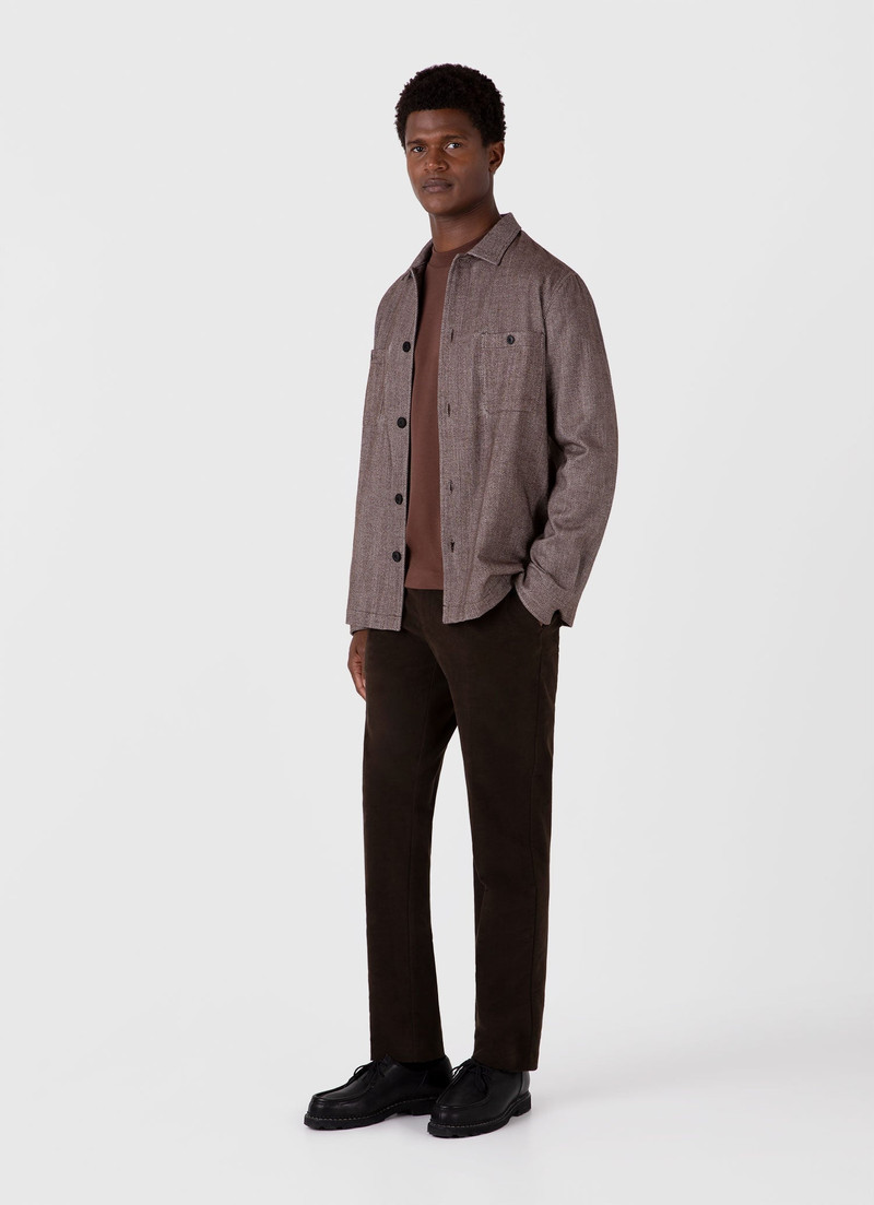 Sunspel Herringbone Overshirt outlook