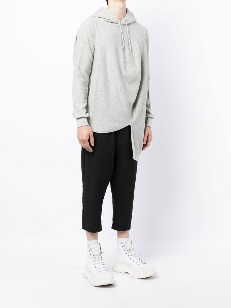 draped drawstring hoodie 4