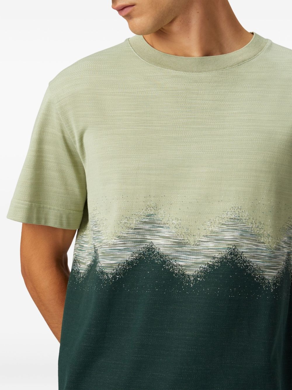 zigzag-print T-shirt - 4