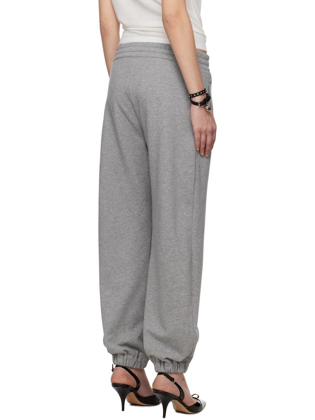 Gray 'McQueen' Logo Tracksuit Lounge Pants - 3