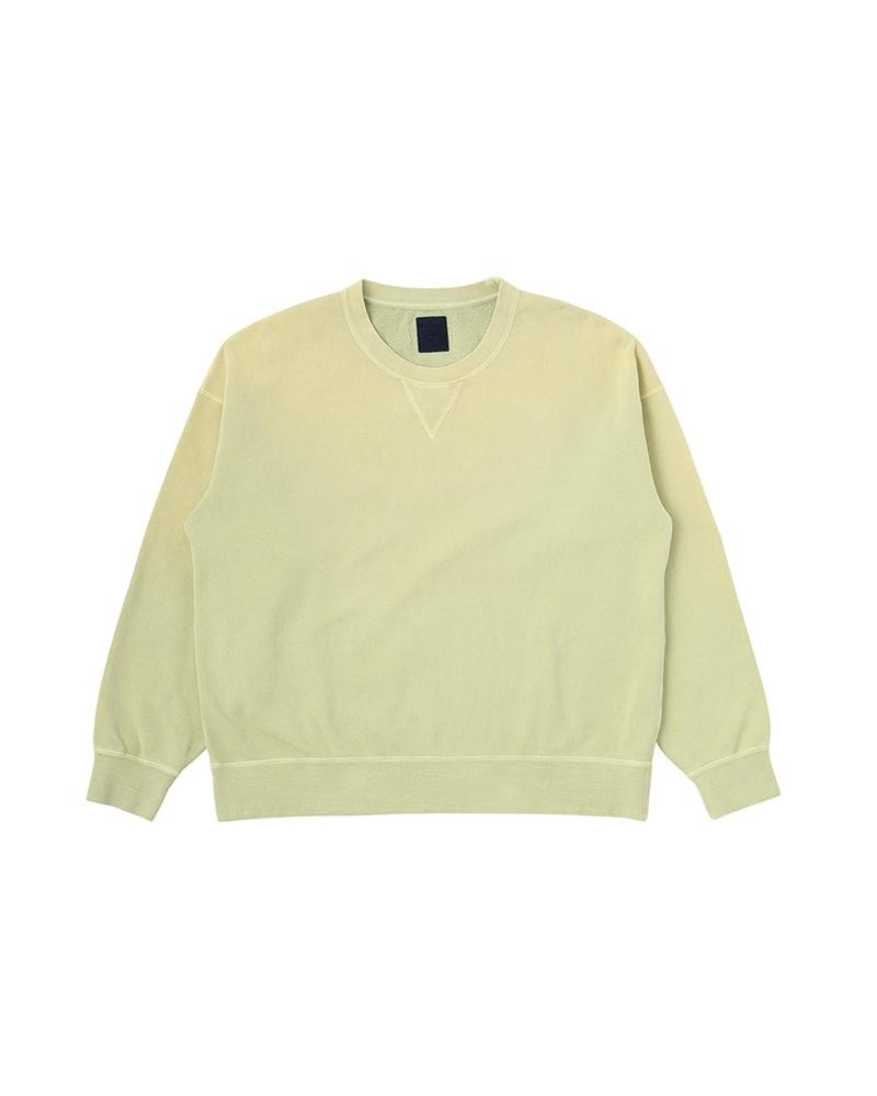 visvim JUMBO SB SWEAT L/S DMGD LT.GREEN | REVERSIBLE