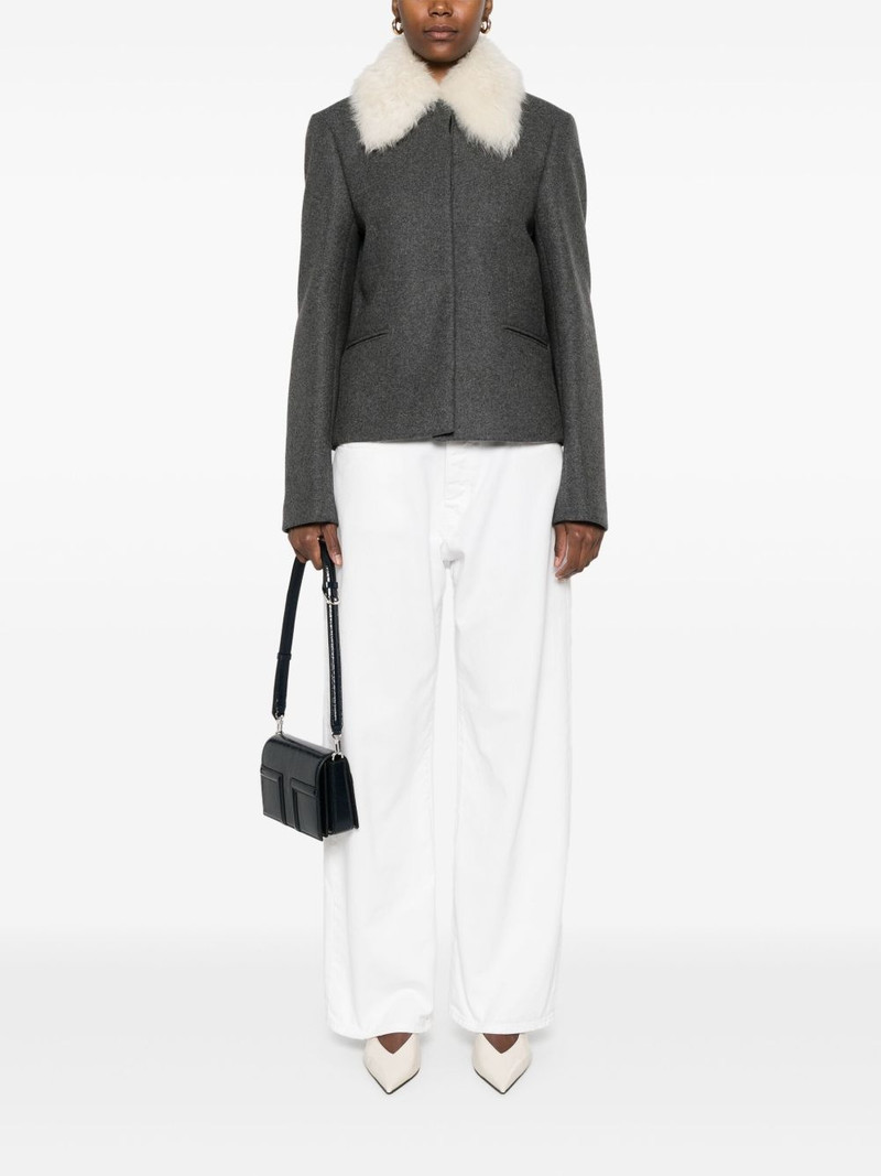 Totême shearling-collar jacket outlook