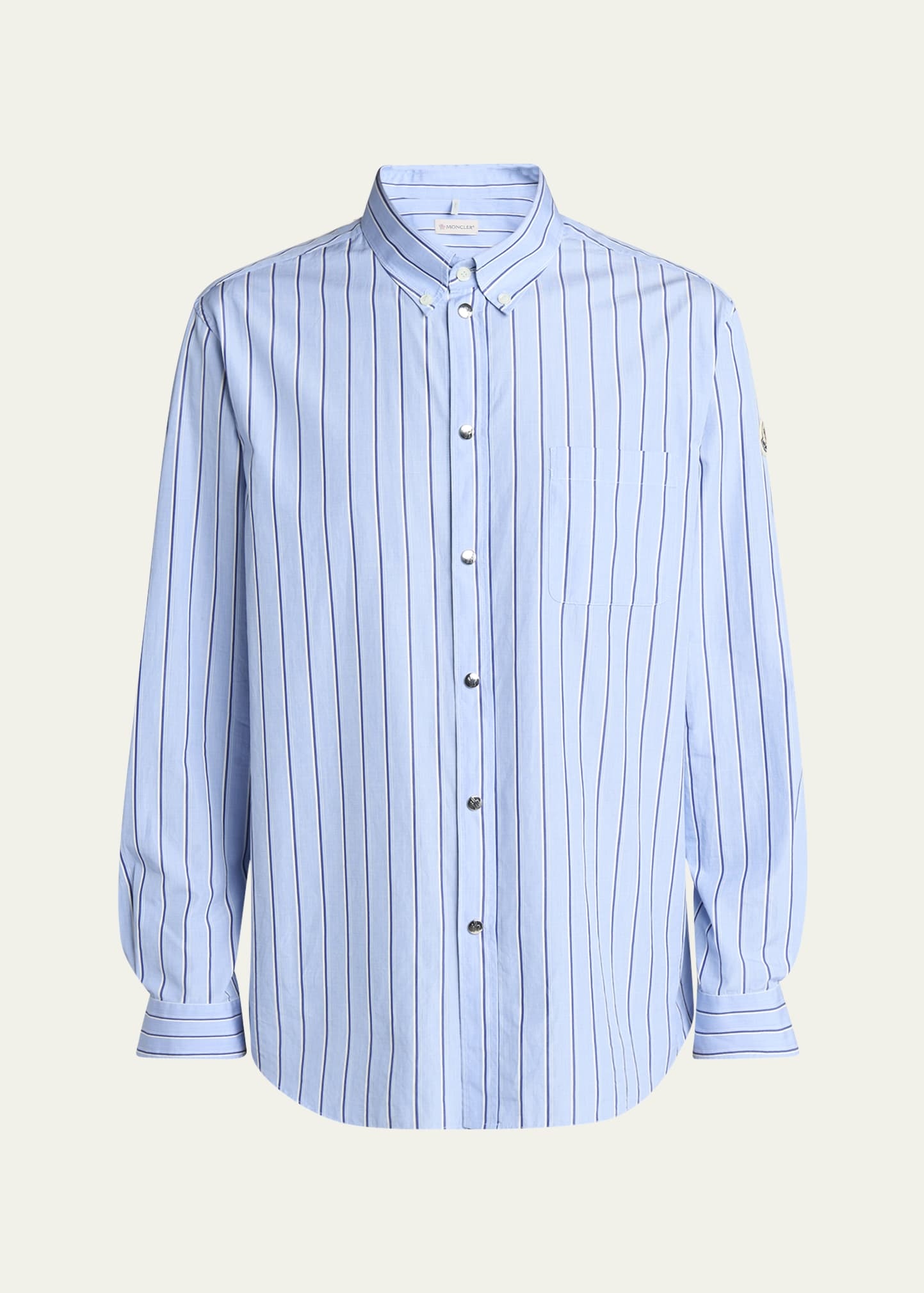 Men's Wool Multi-Stripe Sport Shirt - 1
