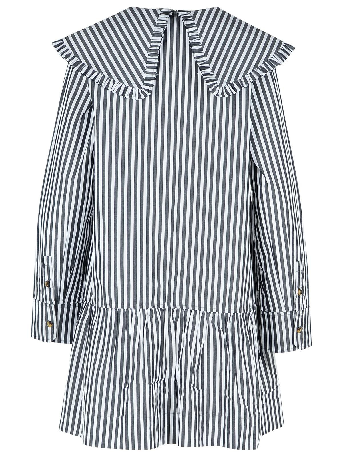 Ganni Black Cotton Dress Women - 3