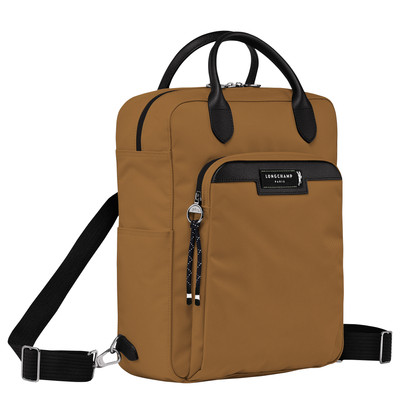 Longchamp Le Pliage Energy M Backpack Tobacco - Recycled canvas outlook