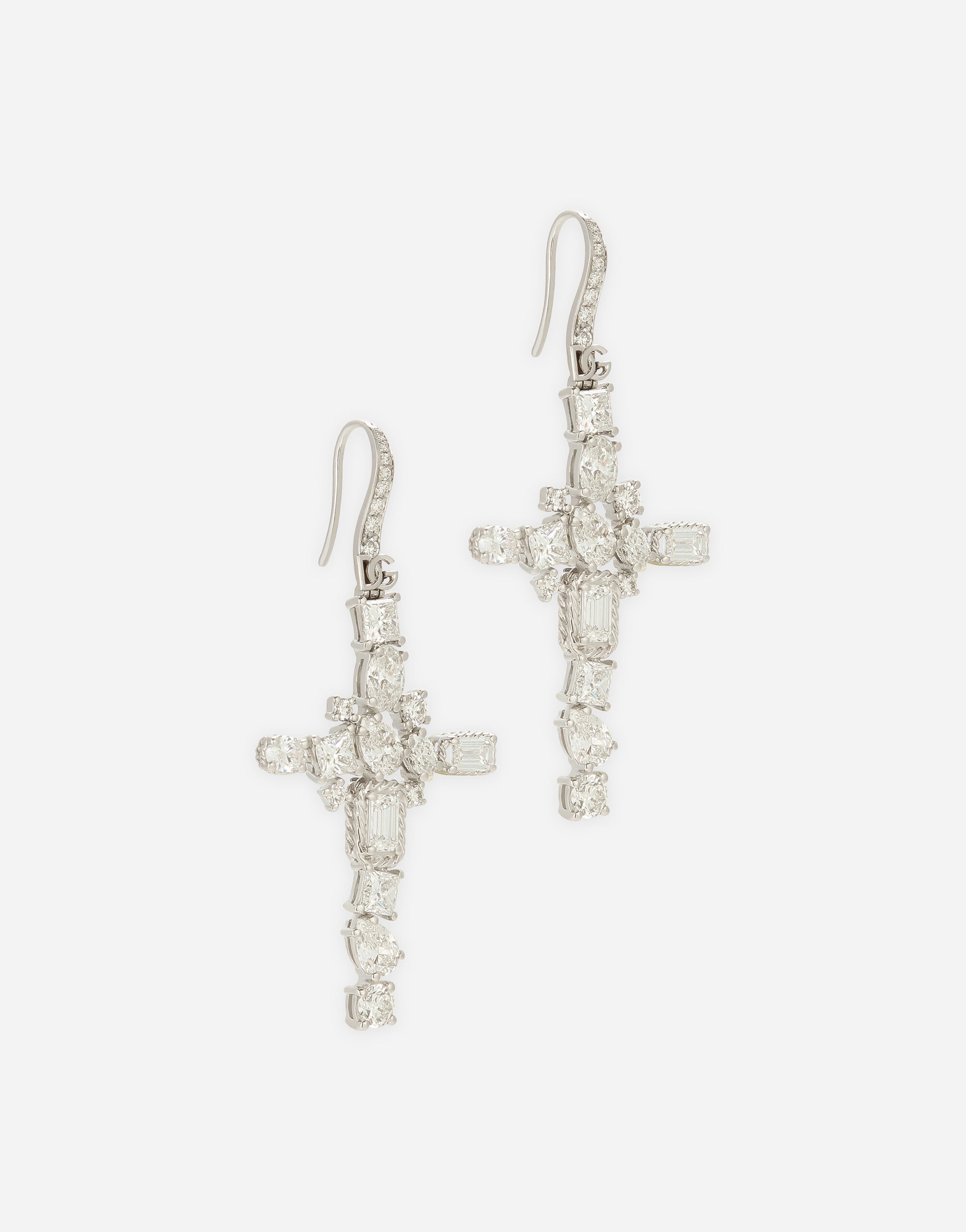 Easy Diamond earrings in white gold 18Kt diamonds - 3