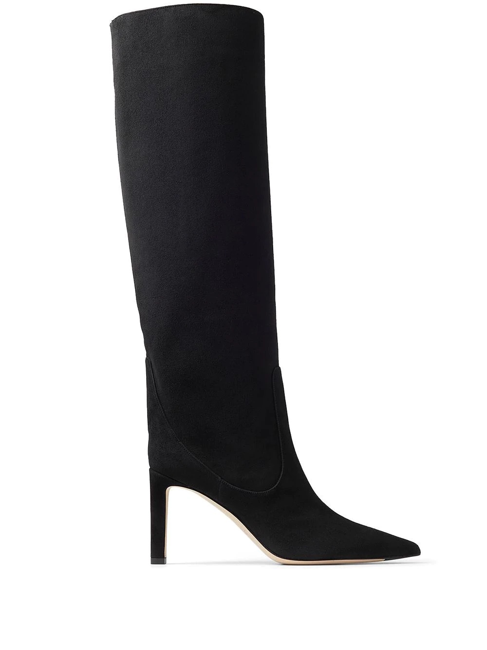 pointed toe leather boots - 1