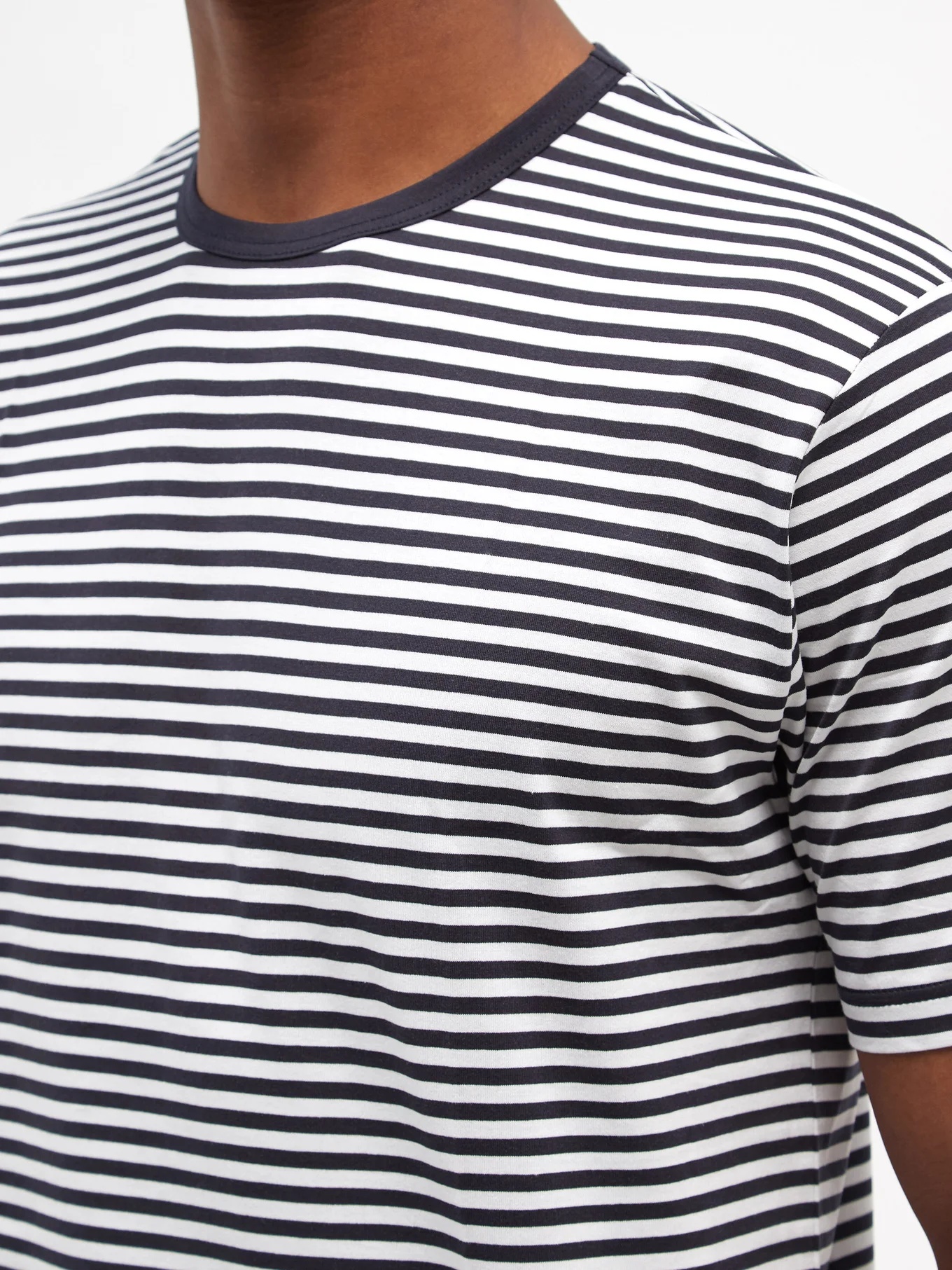 Striped cotton-jersey T-shirt - 3