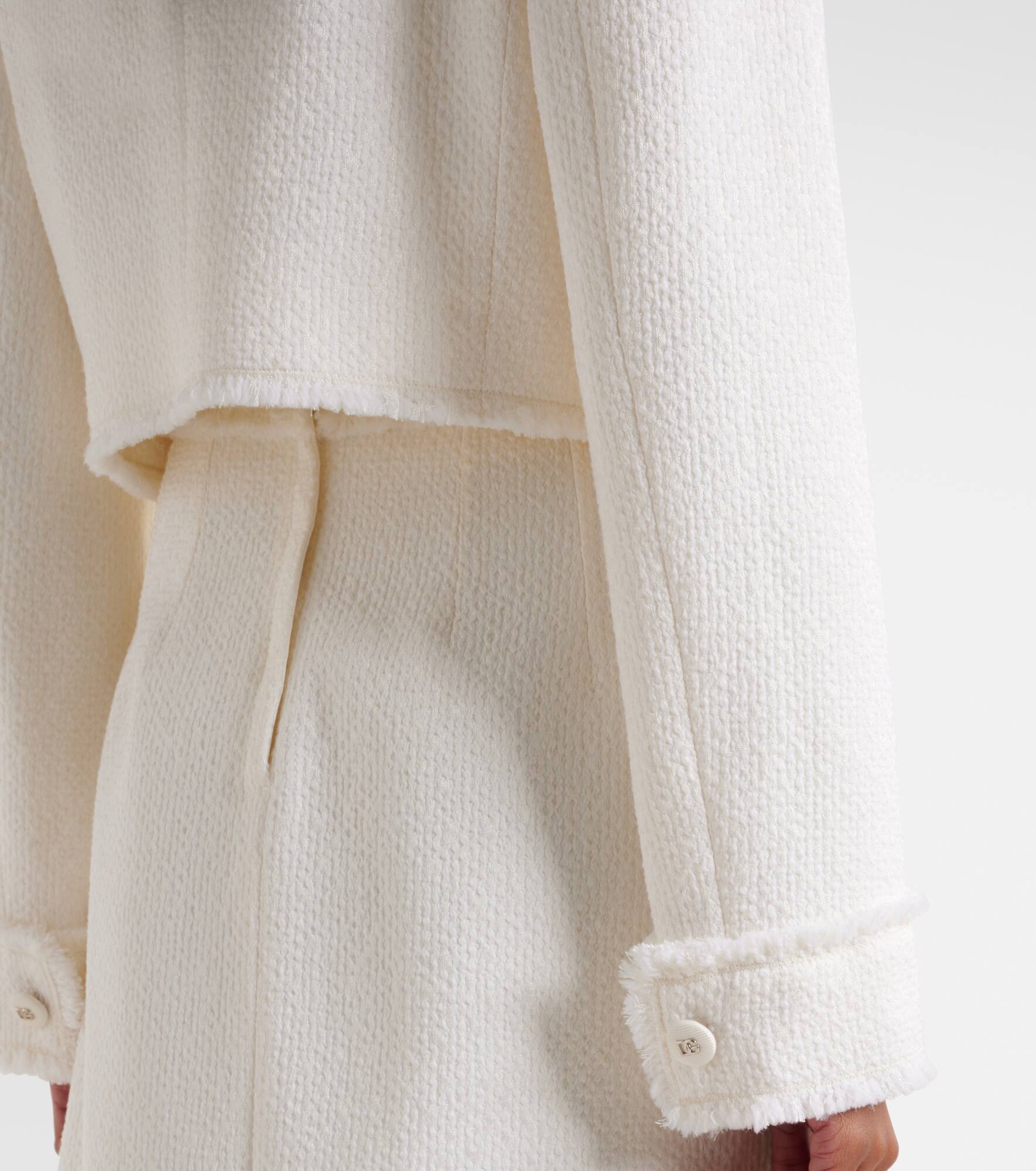 Cropped wool-blend tweed jacket - 5