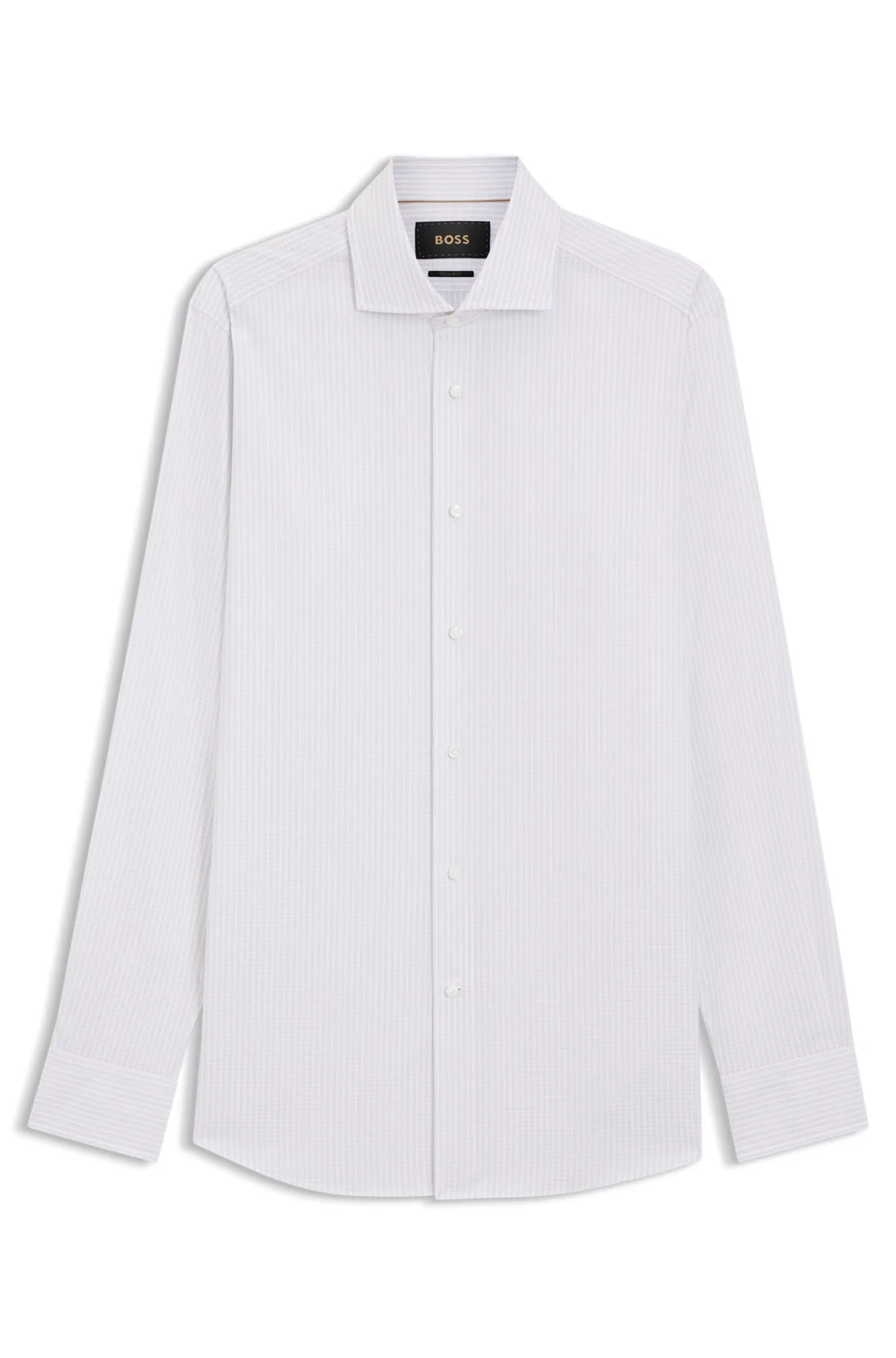 STRIPED REGULAR-FIT SHIRT IN ITALIAN-MADE COTTON - 1