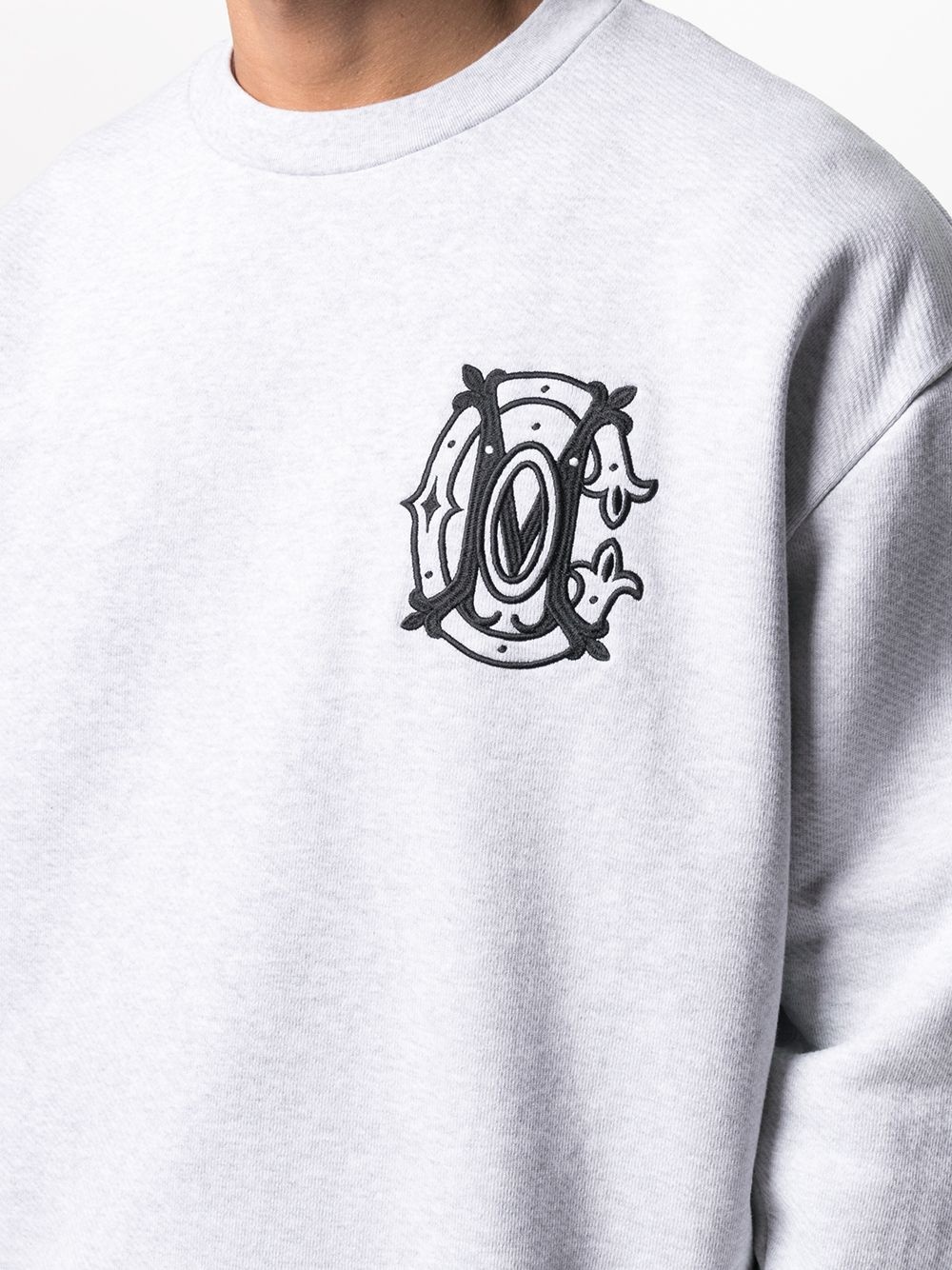 logo embroidery sweatshirt - 5