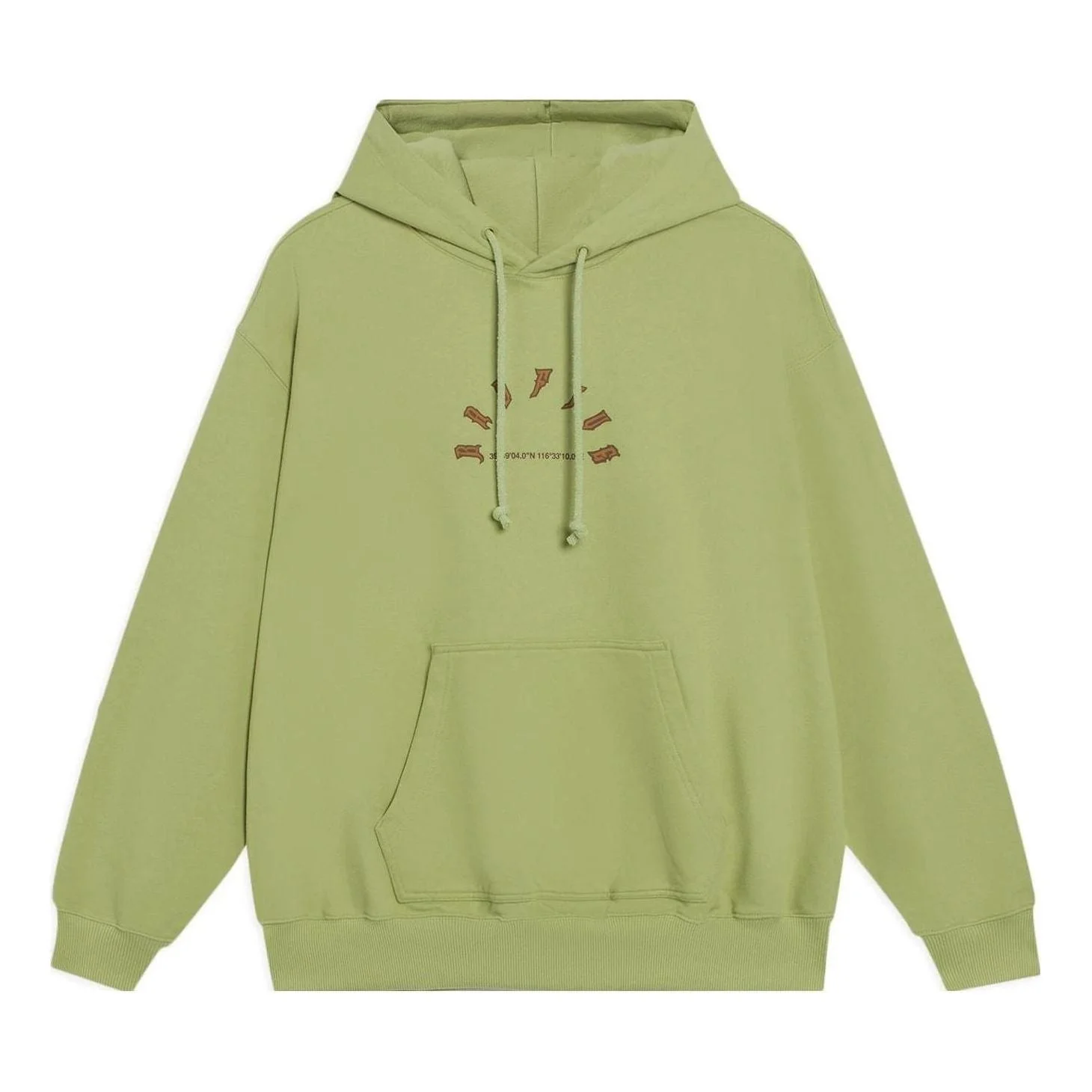 Li-Ning BadFive Cartoon Graphic Hoodie 'Moss Green' AWDT091-5 - 1