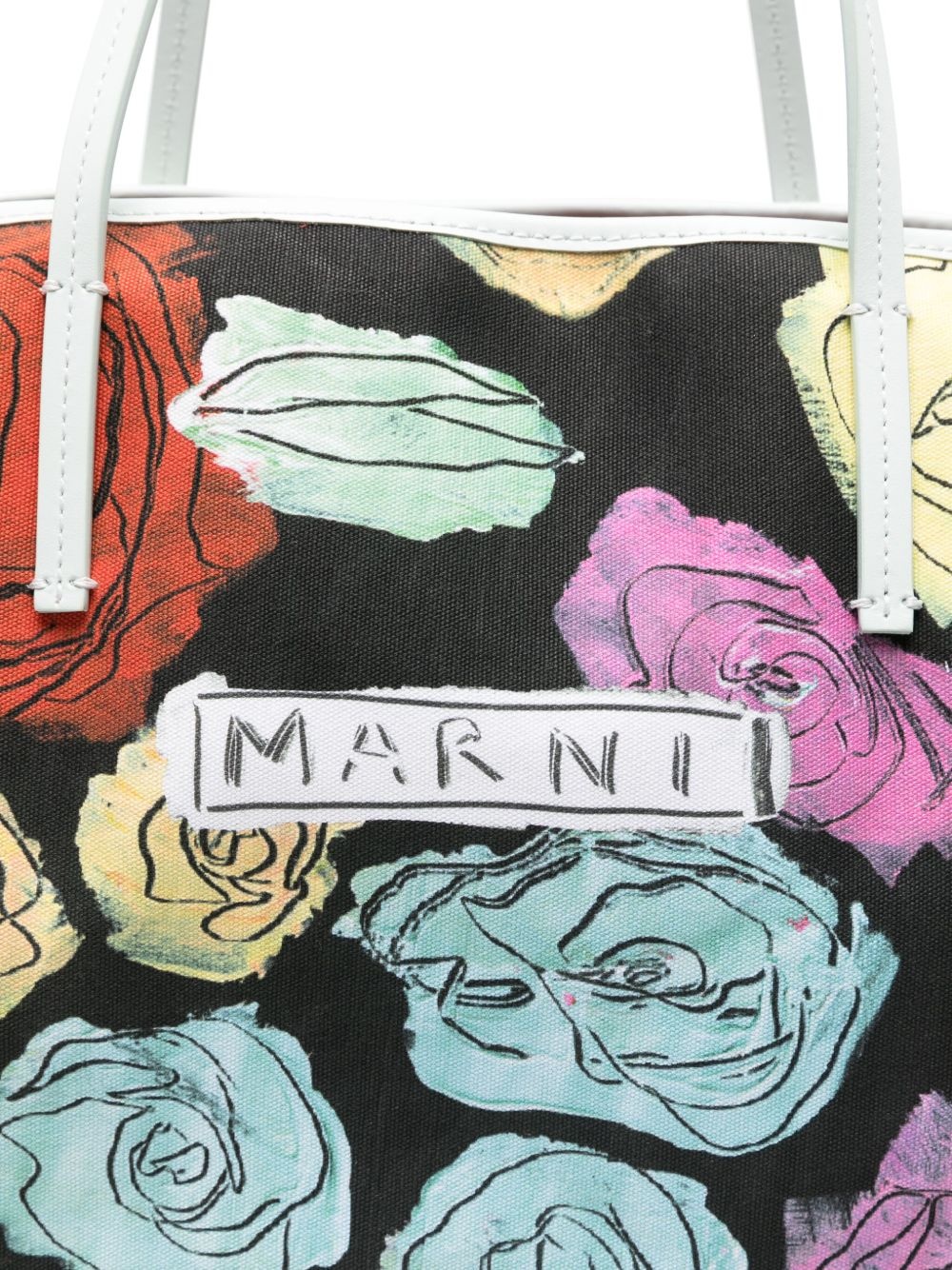 floral-print tote bag - 3