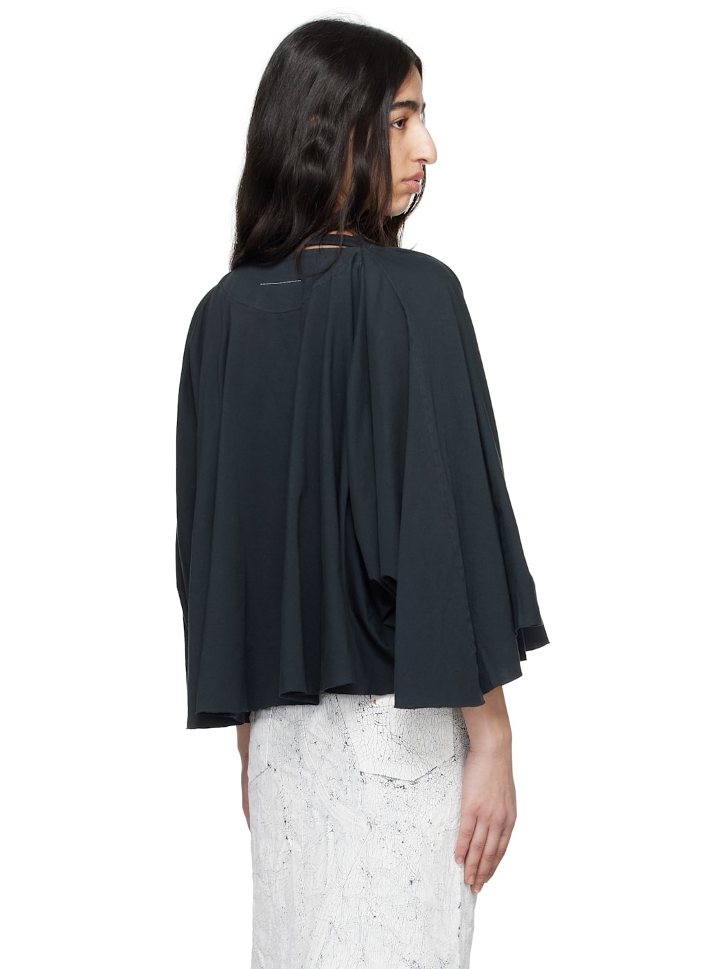 Black Basic Jersey Long-Sleeved T-shirt - 3