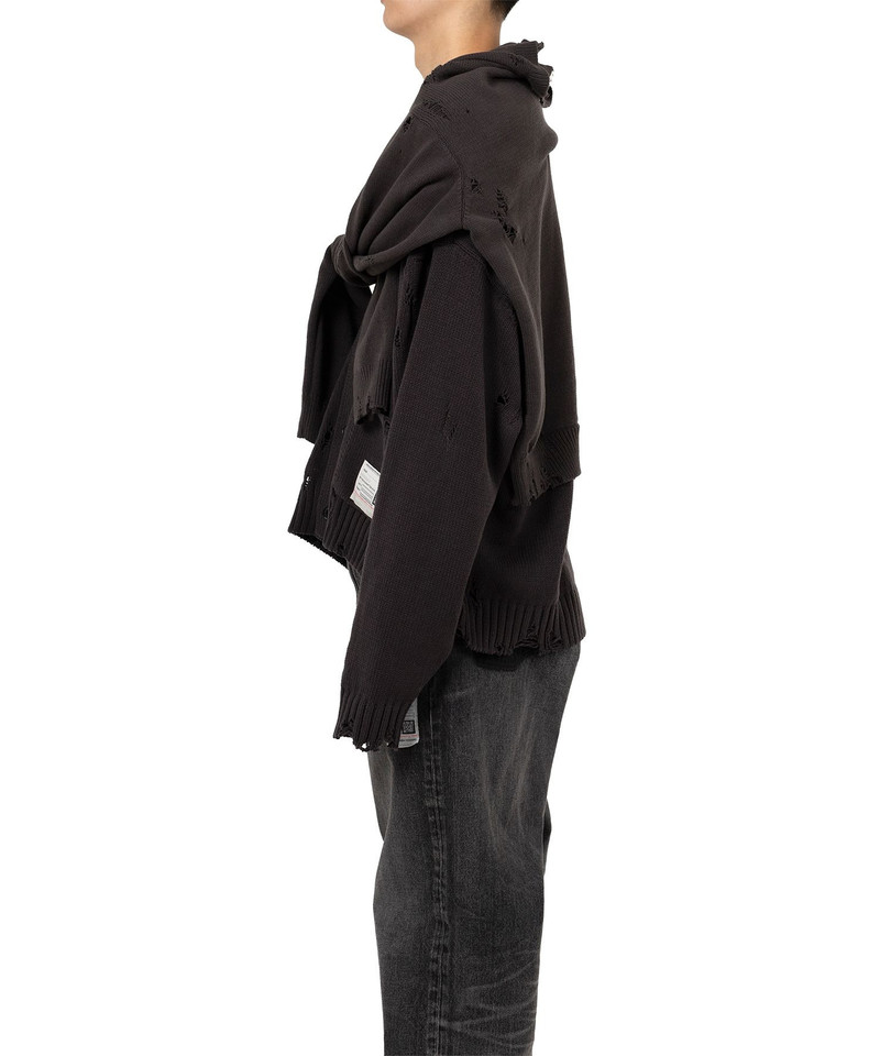 Sleeve Layered Knit Cardigan 4