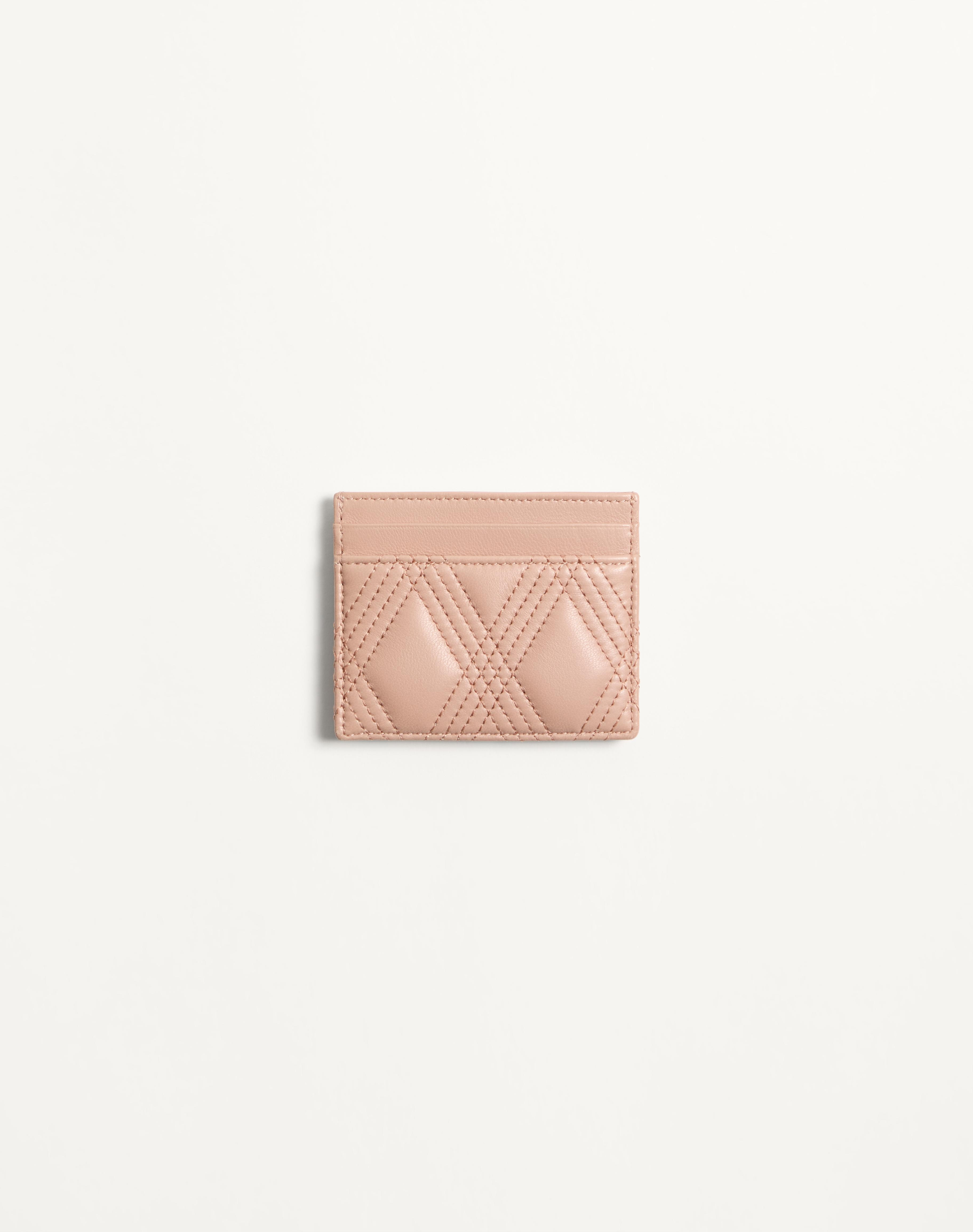 VALENTINO GARAVANI QUILTIE 67 CARDHOLDER IN QUILTED NAPPA LEATHER - 3