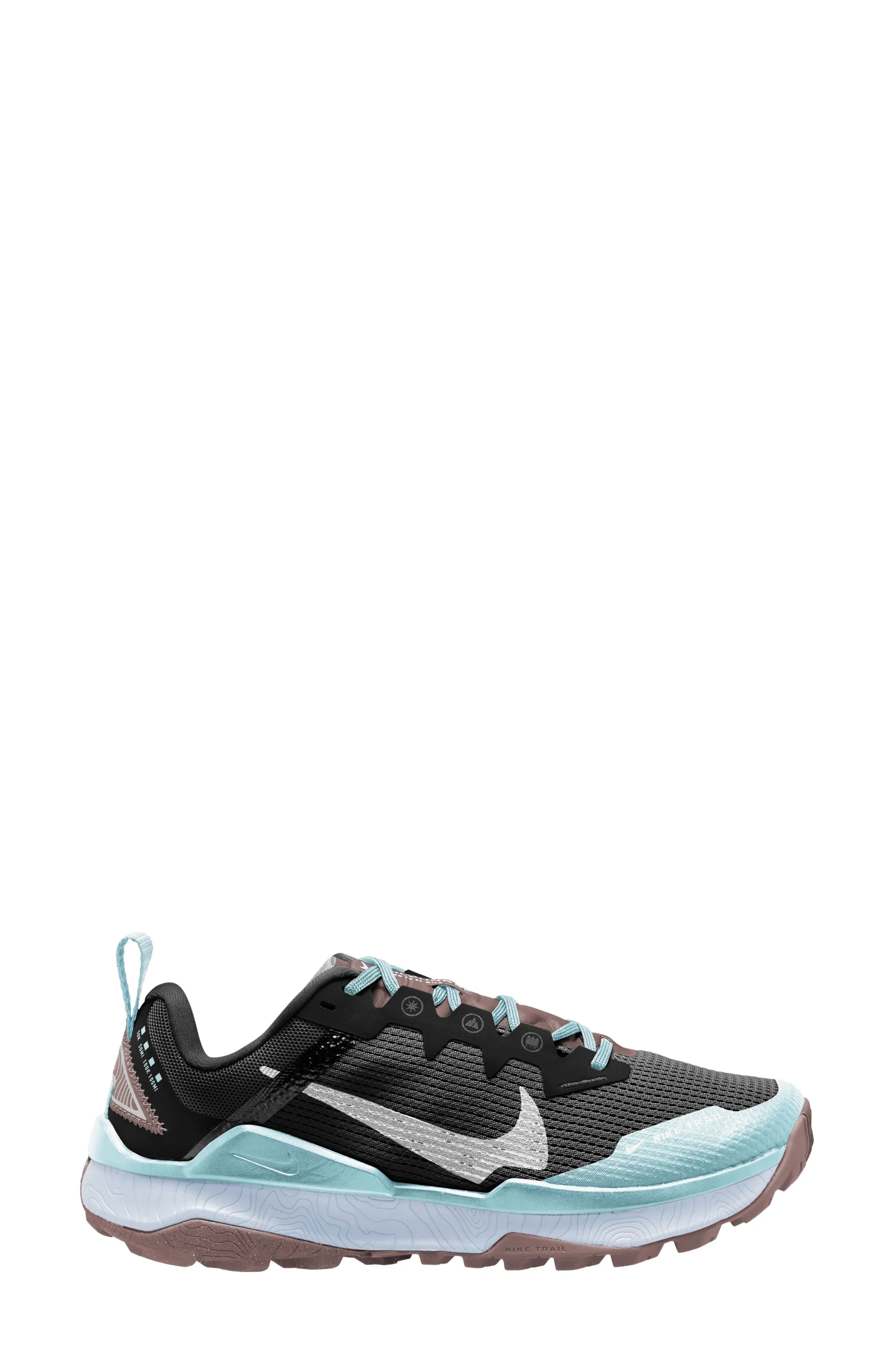 Wildhorse 8 Trail Running Shoe in Black/White/Blue/Grey - 1