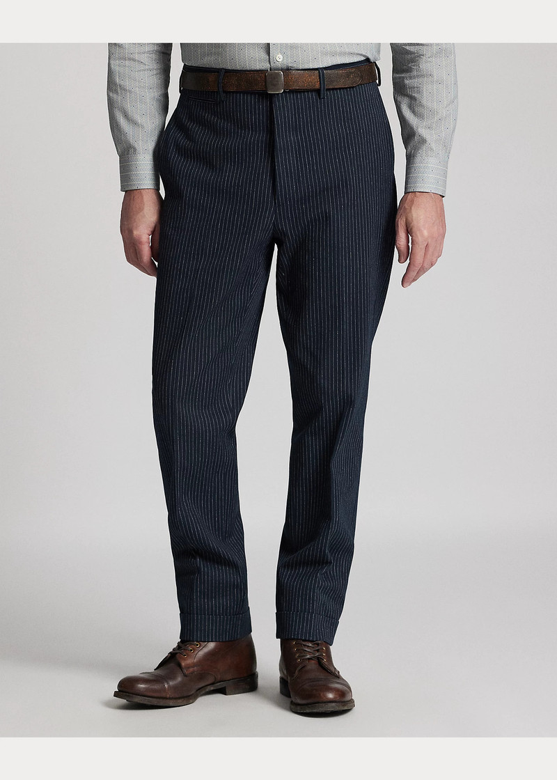 Slim Striped Herringbone Suit Trouser 3