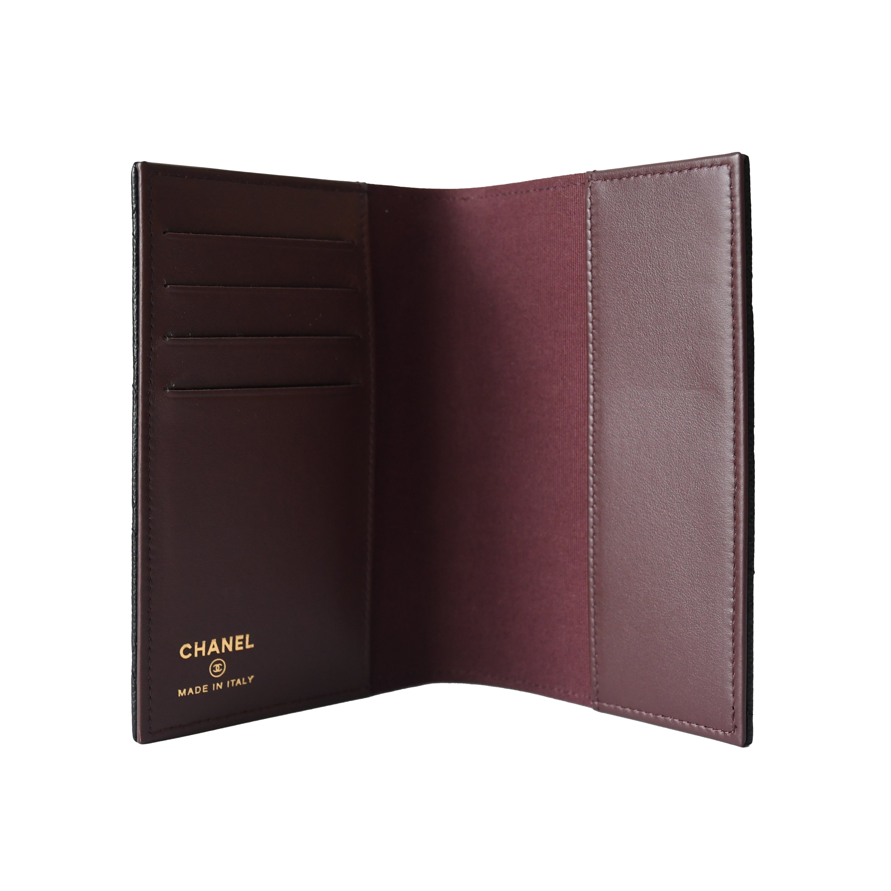 Chanel CC Caviar Quilted Passport Holder Black - 3