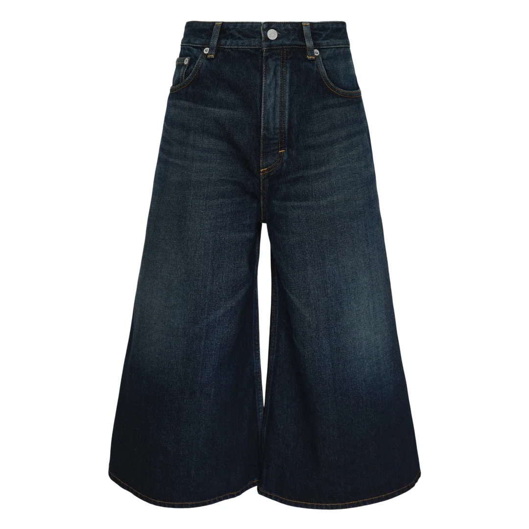 Palazzo Dock Blue Denim Shorts - 1