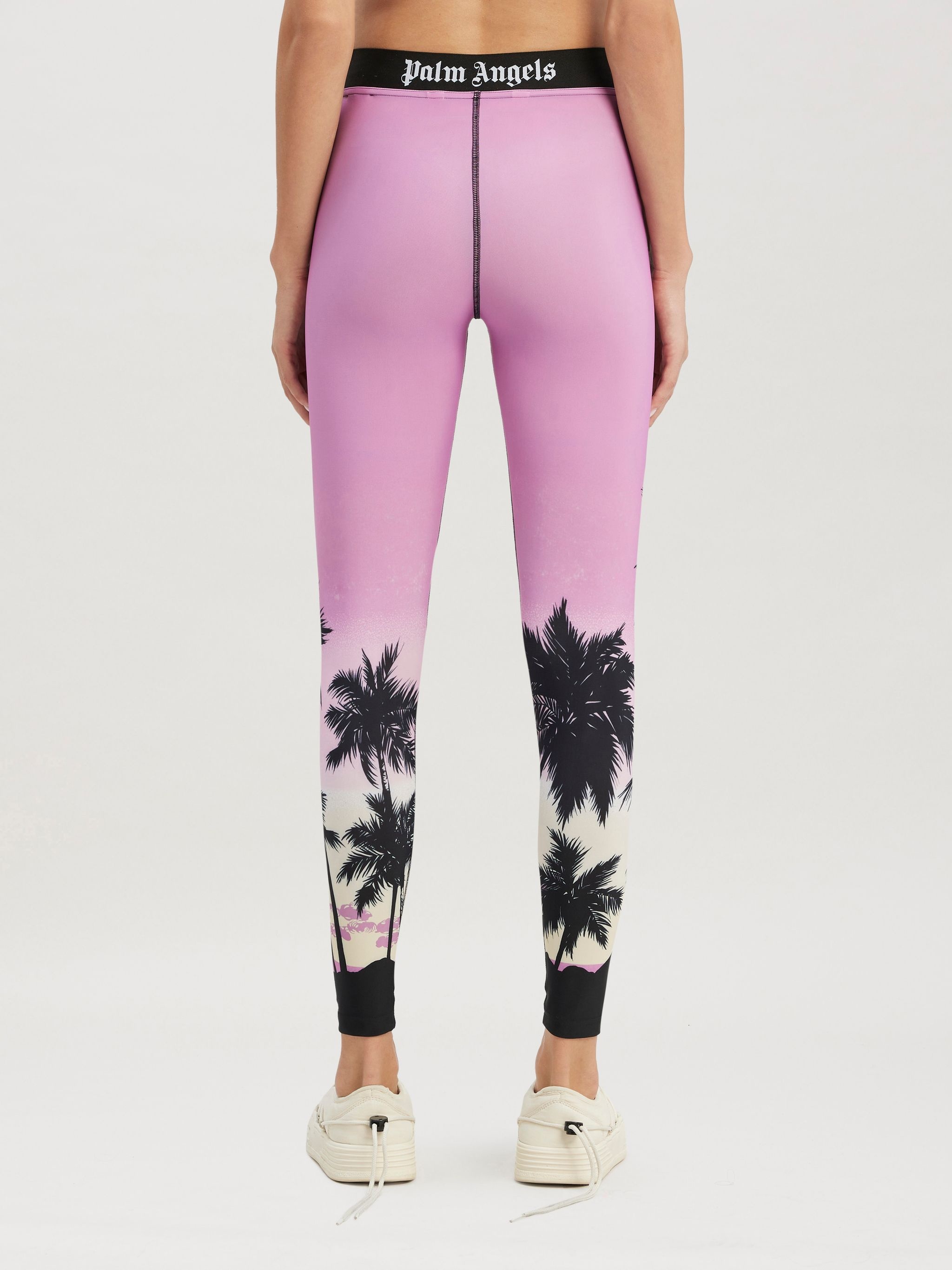 Pink Sunset Logo Sport Leggins - 5