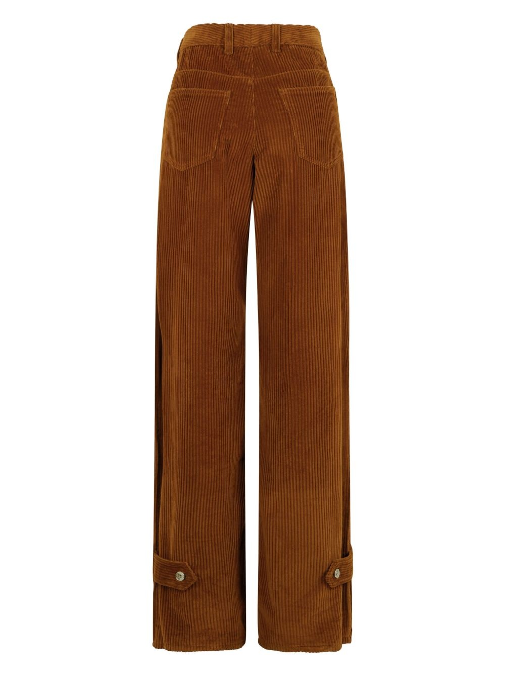 wide-leg corduroy trousers - 7