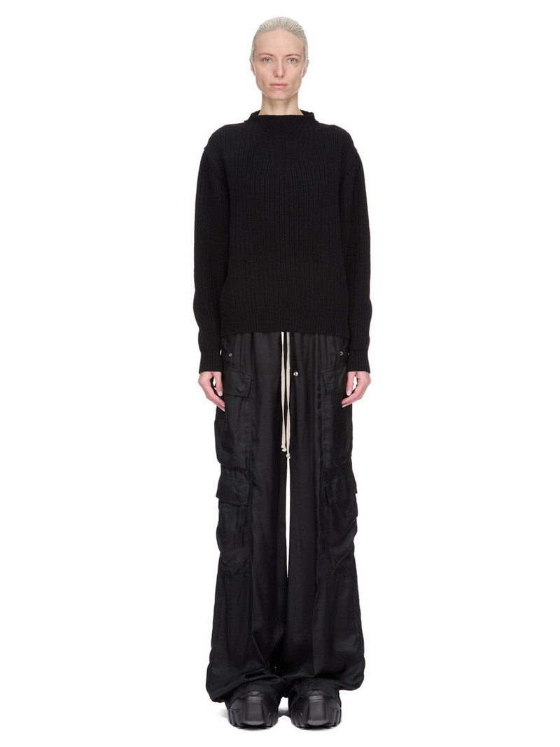 Rick Owens ribbed open-back sweater outlook