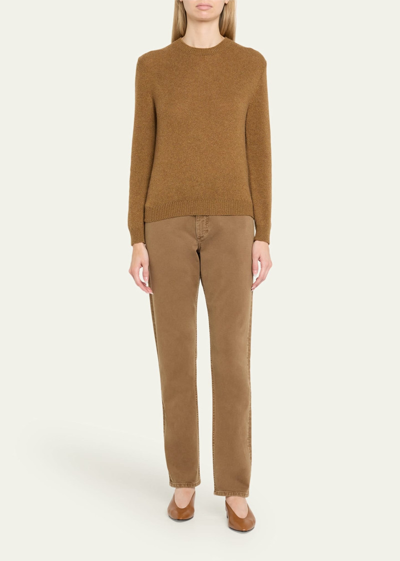 Loro Piana Fobello Crewneck Baby Cashmere Top outlook