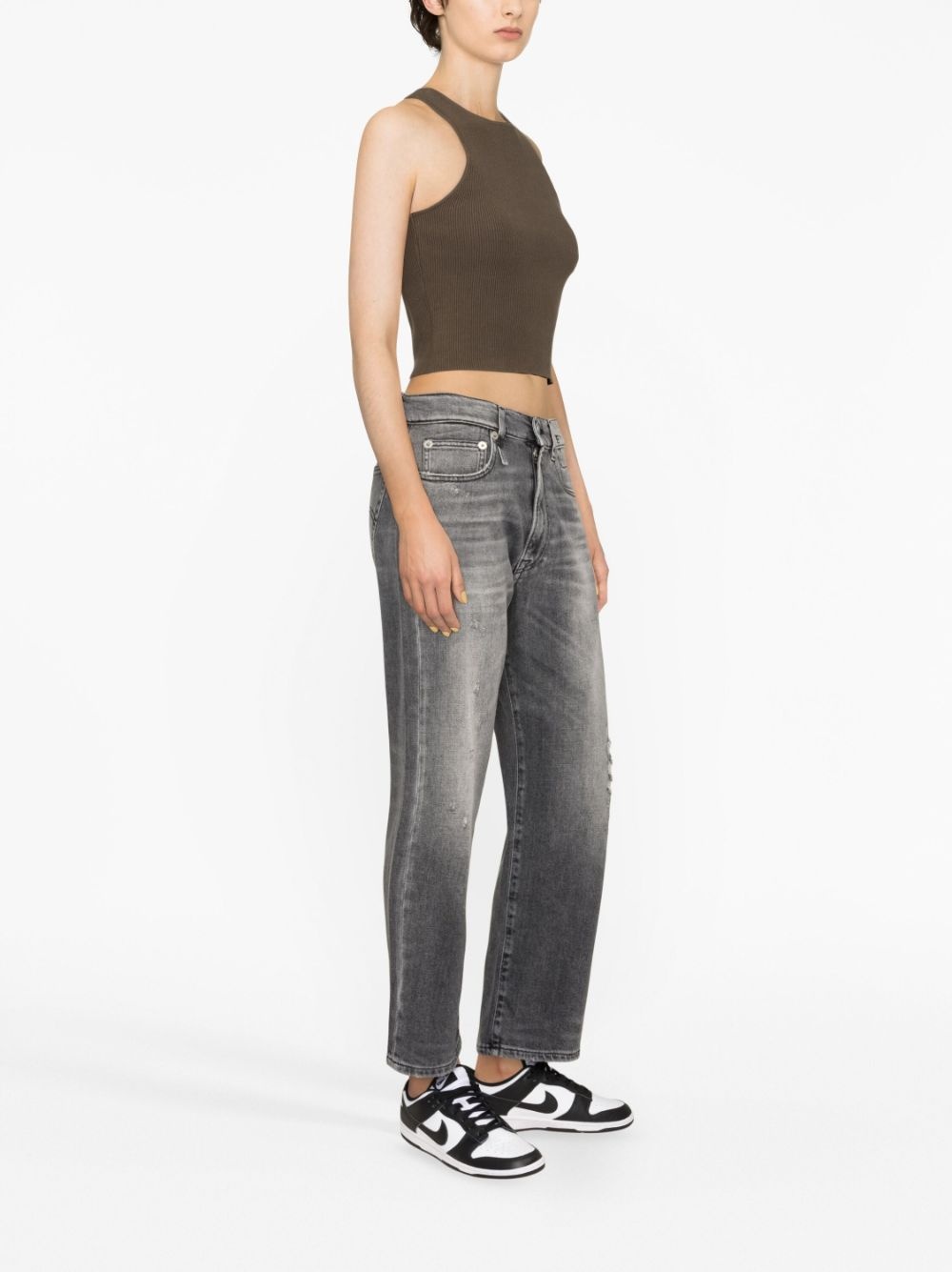 cropped boyfriend jeans - 4