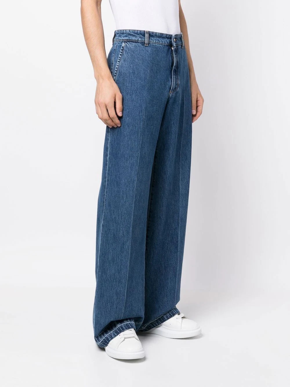 mid-rise wide-leg jeans - 3