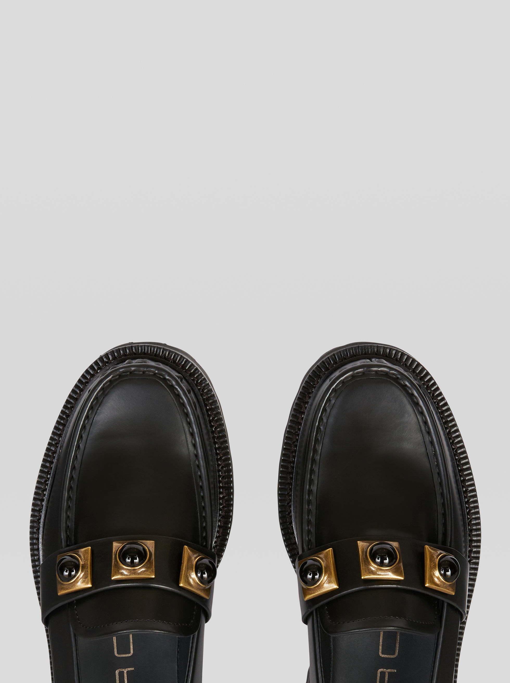 CROWN ME LEATHER MOCCASINS - 2