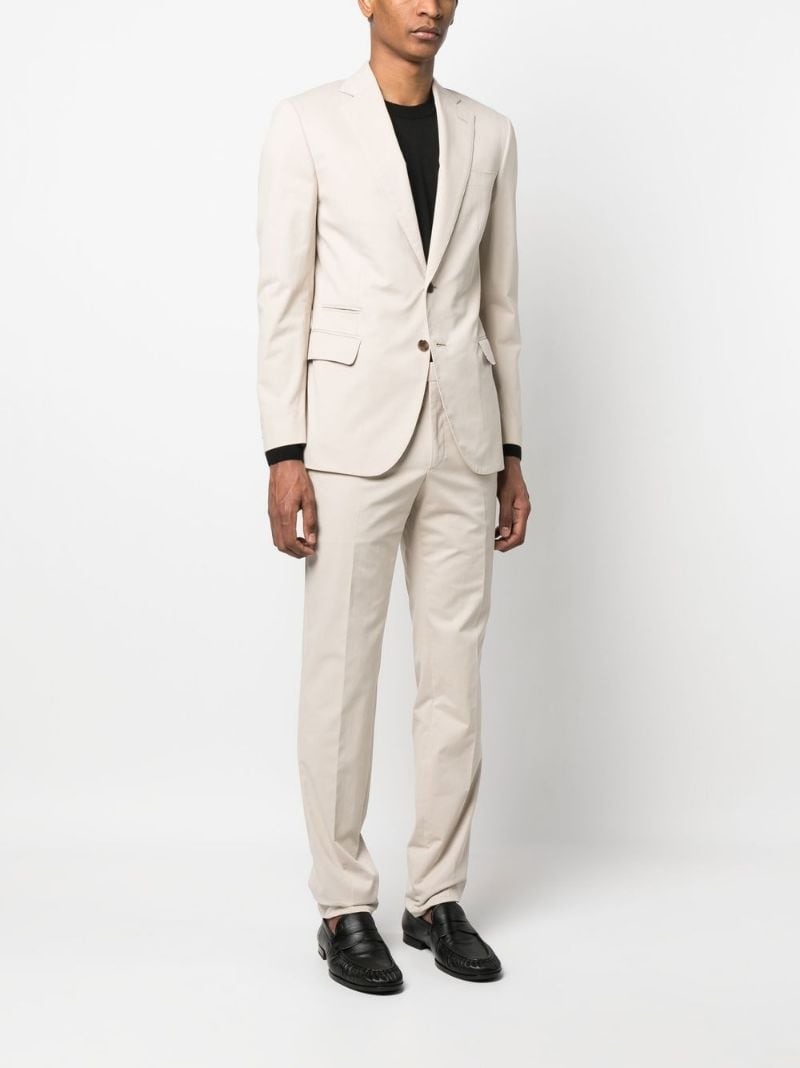 single-breasted cotton-cashmere suit - 3