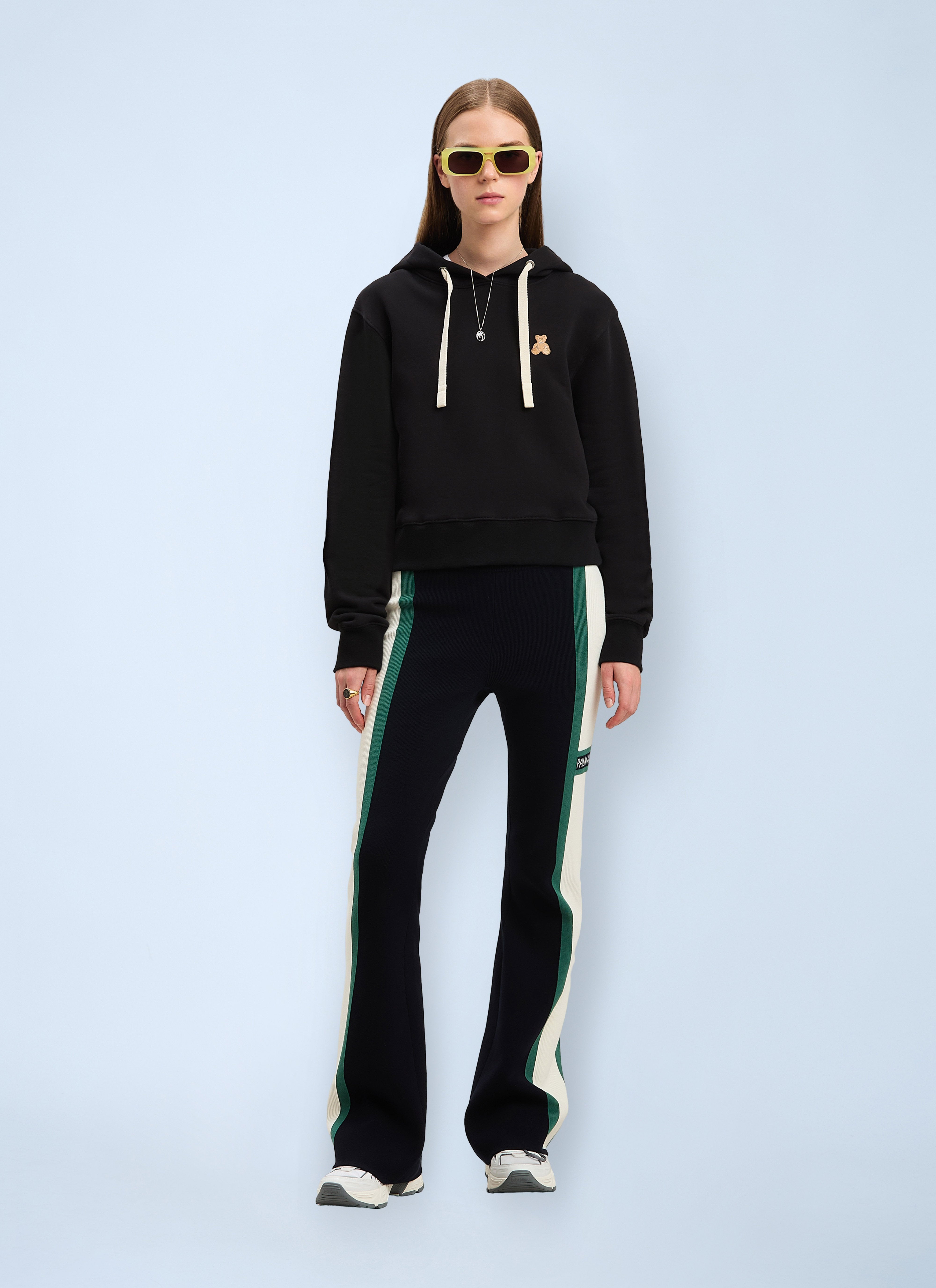 Palm Angels Women Logo Motif Hooded Sweatshirt - 2