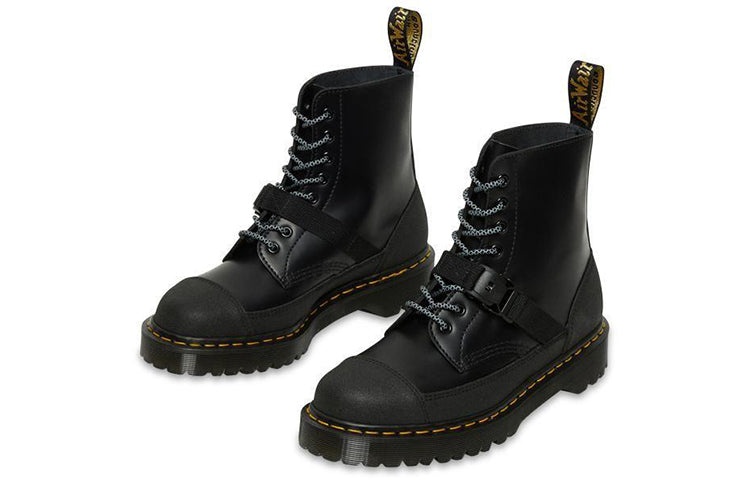 Dr.Martens 1460 Bex Tech Made in England Leather Lace Up Boots 'Black' 26881001 - 4