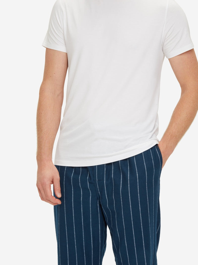 Men's Lounge Trousers Kelburn 21 Brushed Cotton Navy 5