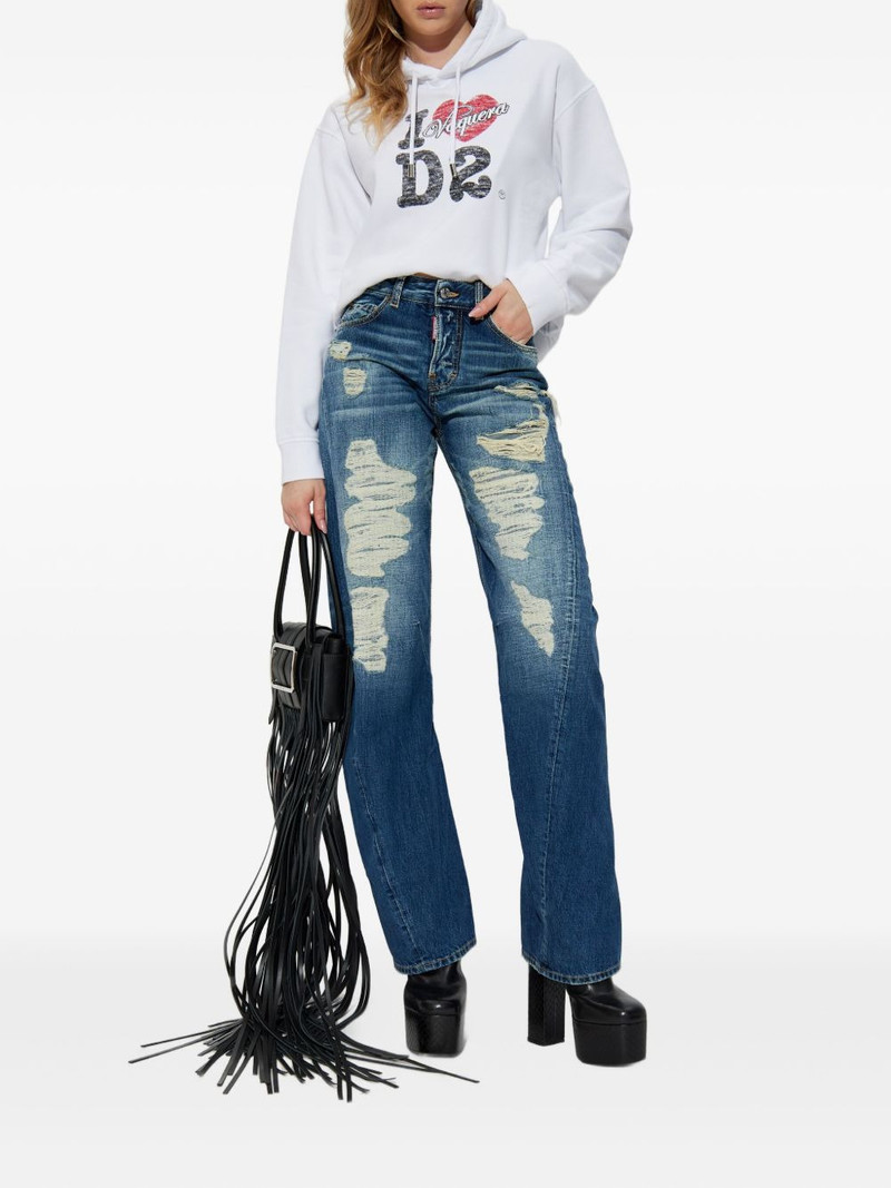 DSQUARED2 x Vaquera logo-print hoodie outlook