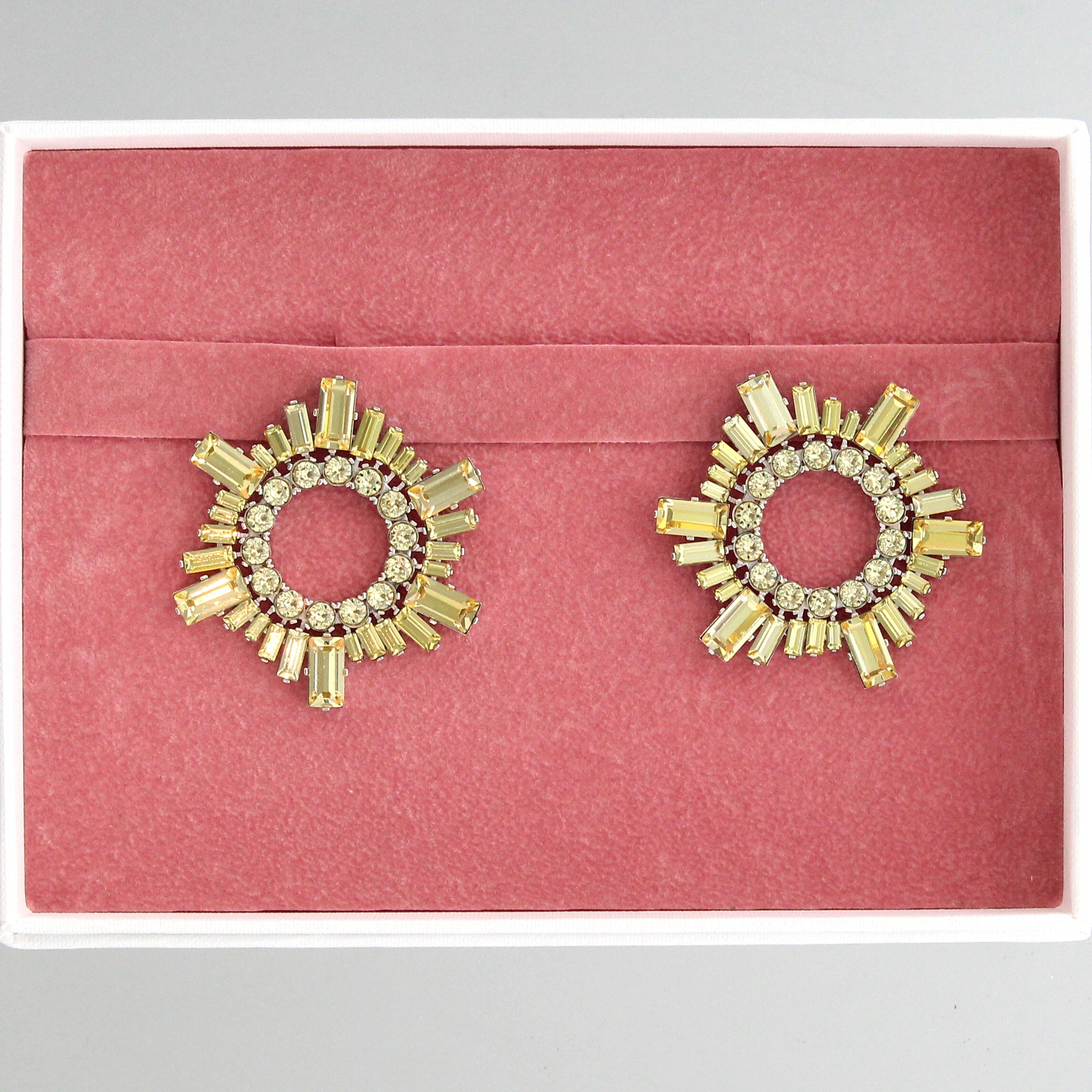 Amina Muaddi – Mini Begum Earrings Jonquil - 2