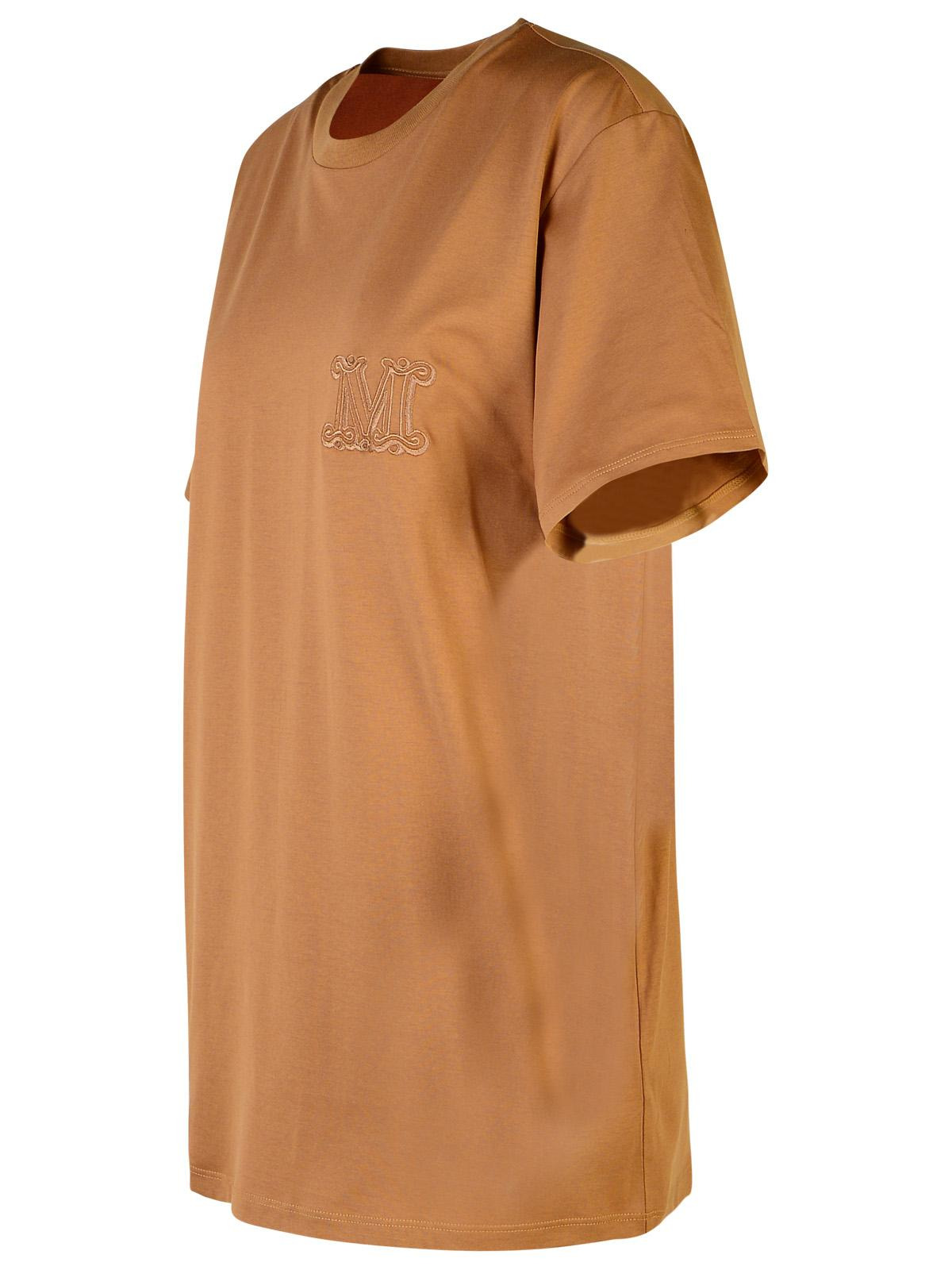 Max Mara Brown Cotton T-Shirt Woman - 2