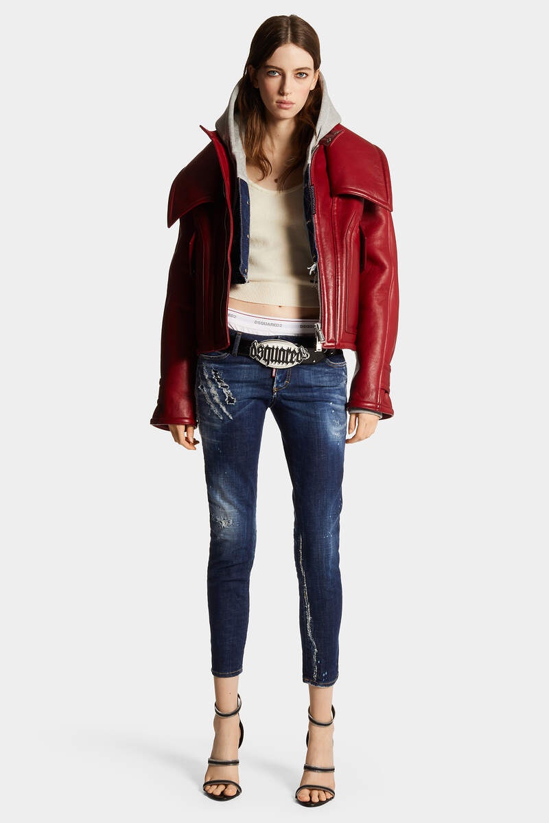 50 BONDED LEATHER BIKER JACKET - 7