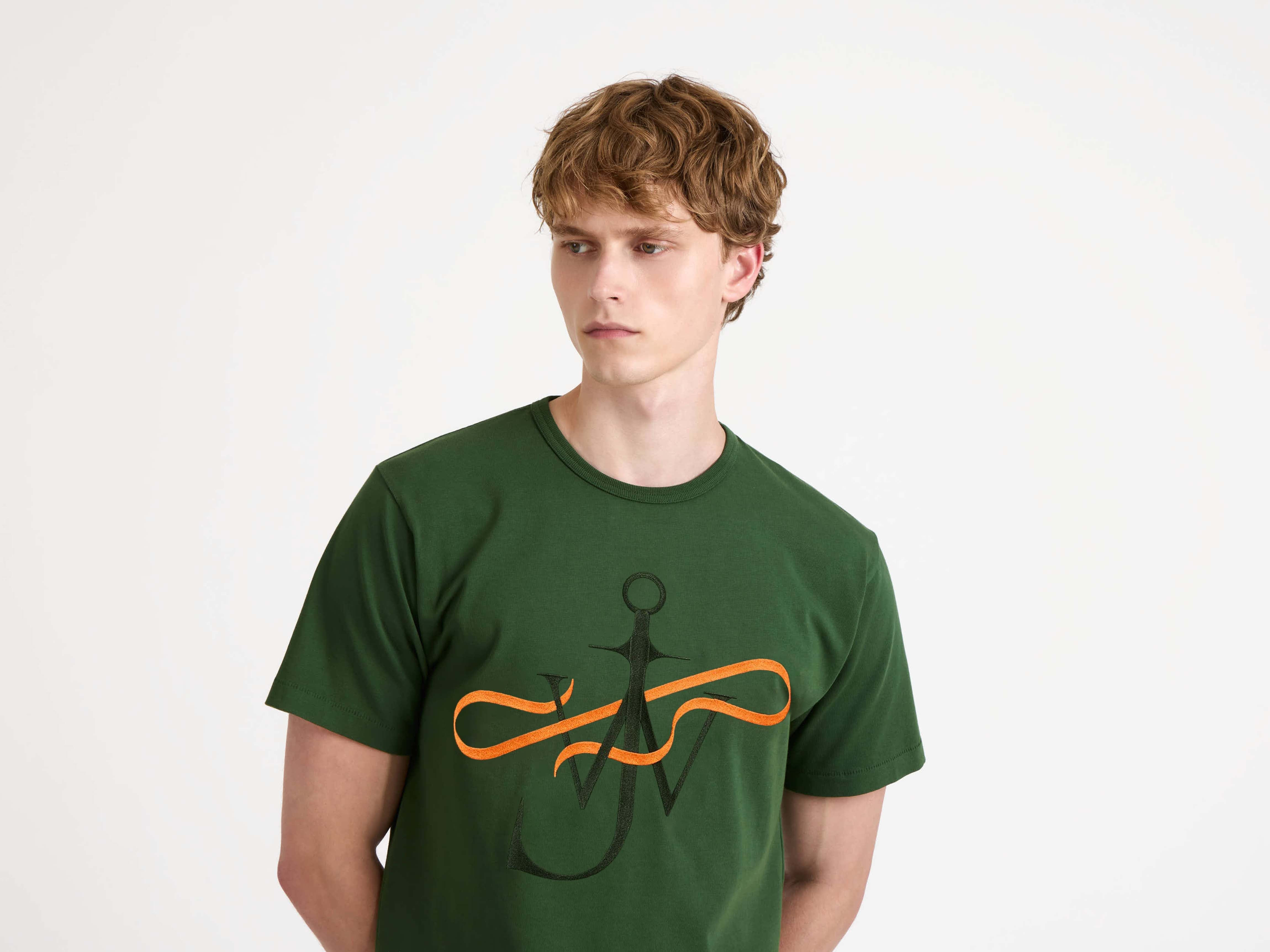 RIBBON ANCHOR T-SHIRT IN GREEN - 6
