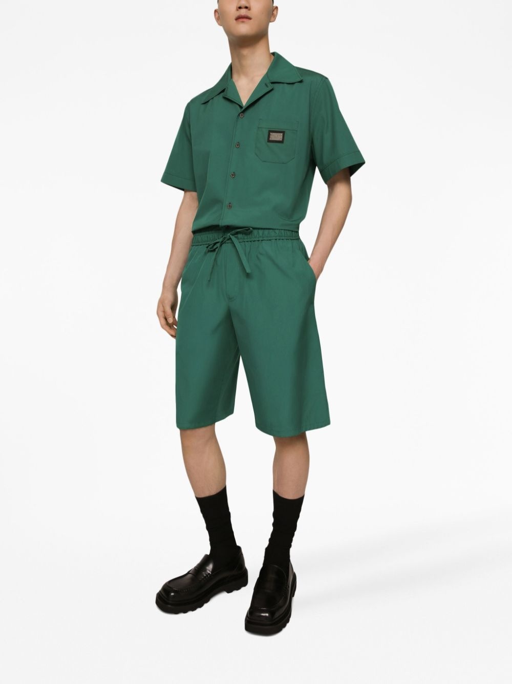 DG Essentials logo-plaque shorts - 2