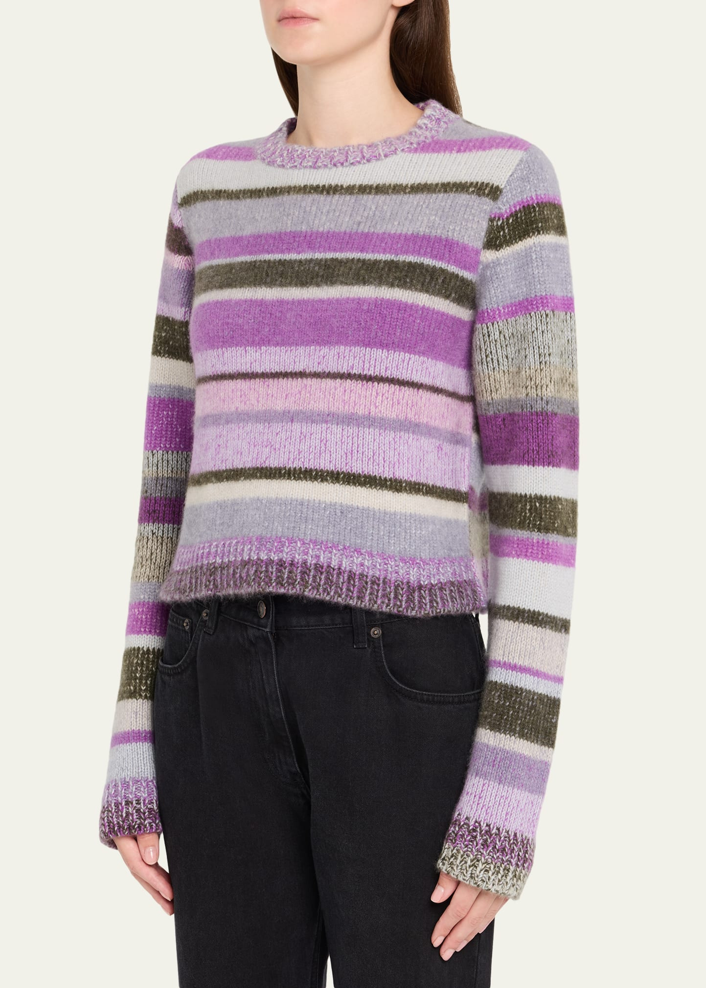 Stripe Cashmere Sweater - 4